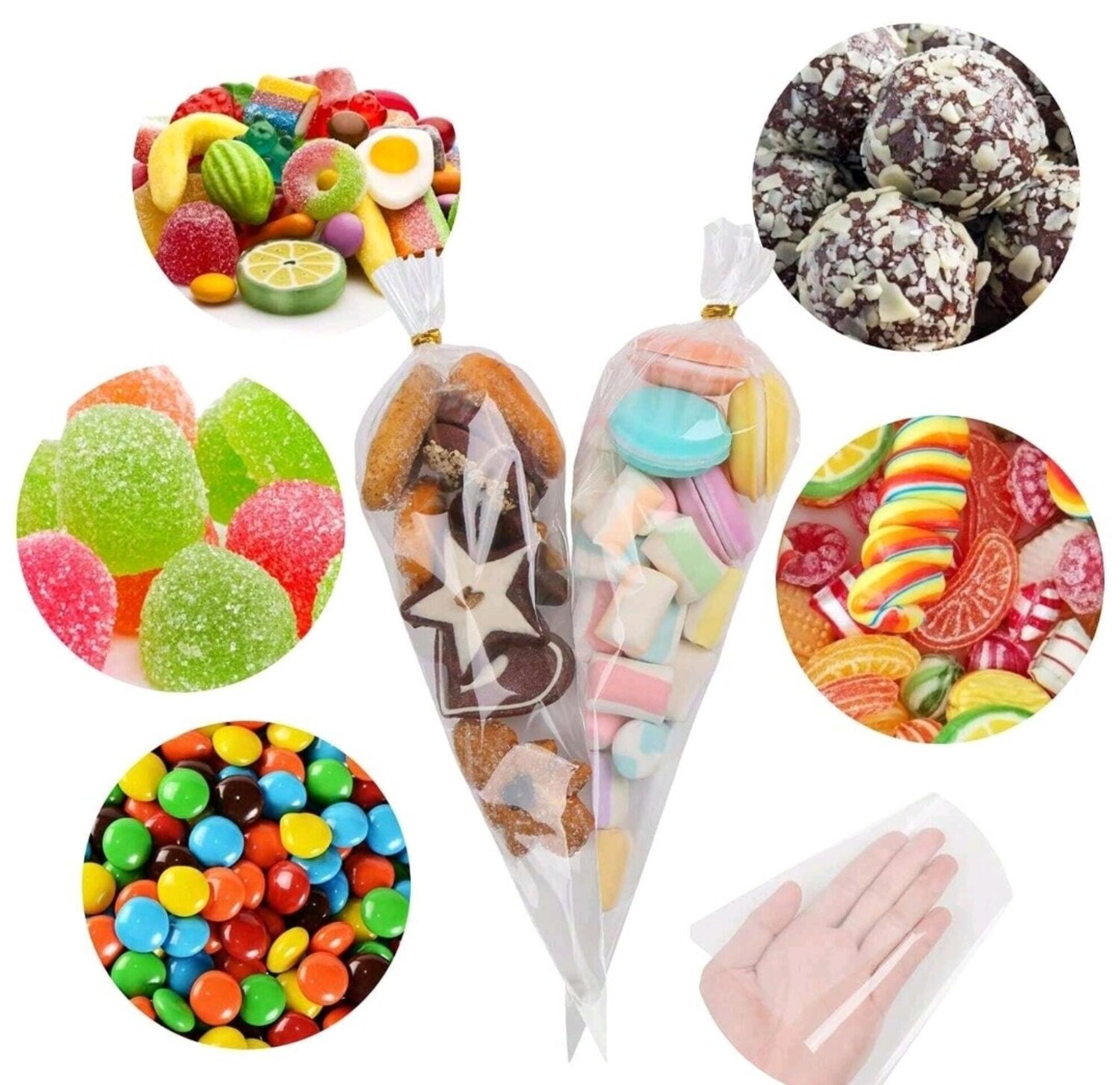 Bolsa Triangulo Transparente 37x18 - 3