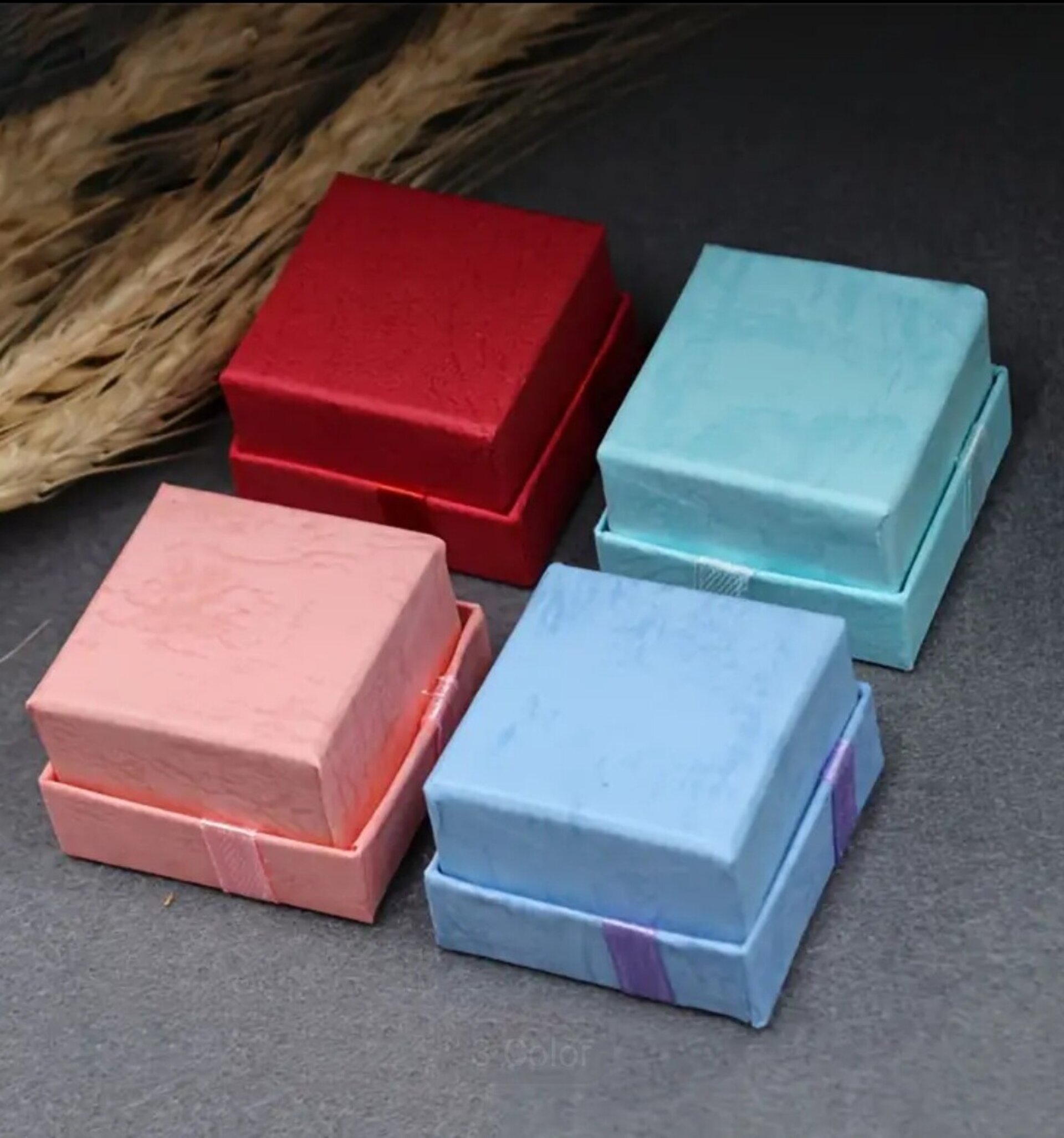 Caja Para Regalos Roja Lazo - 5