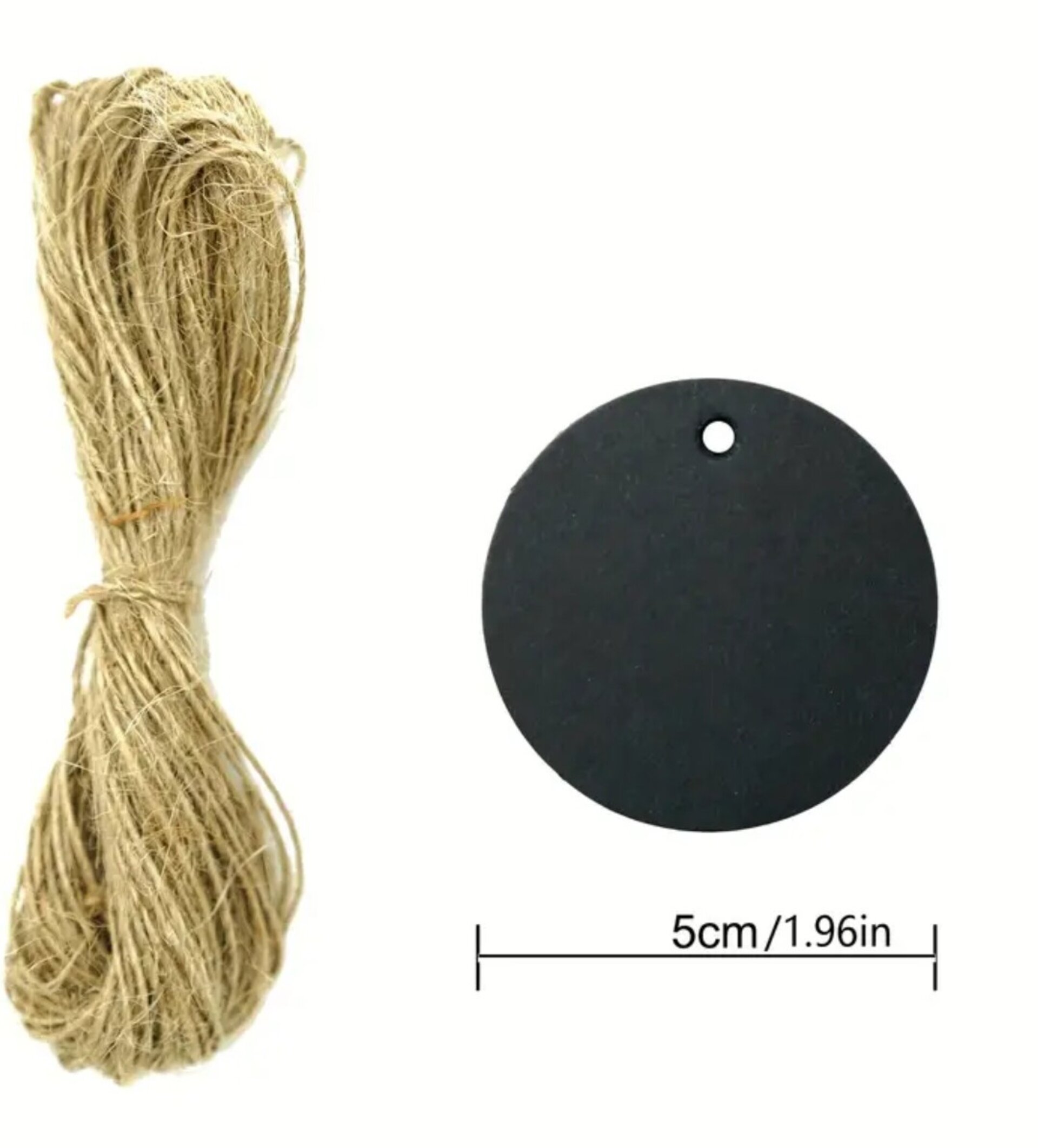 Etiqueta Redonda 5cm Más Cuerda - 1