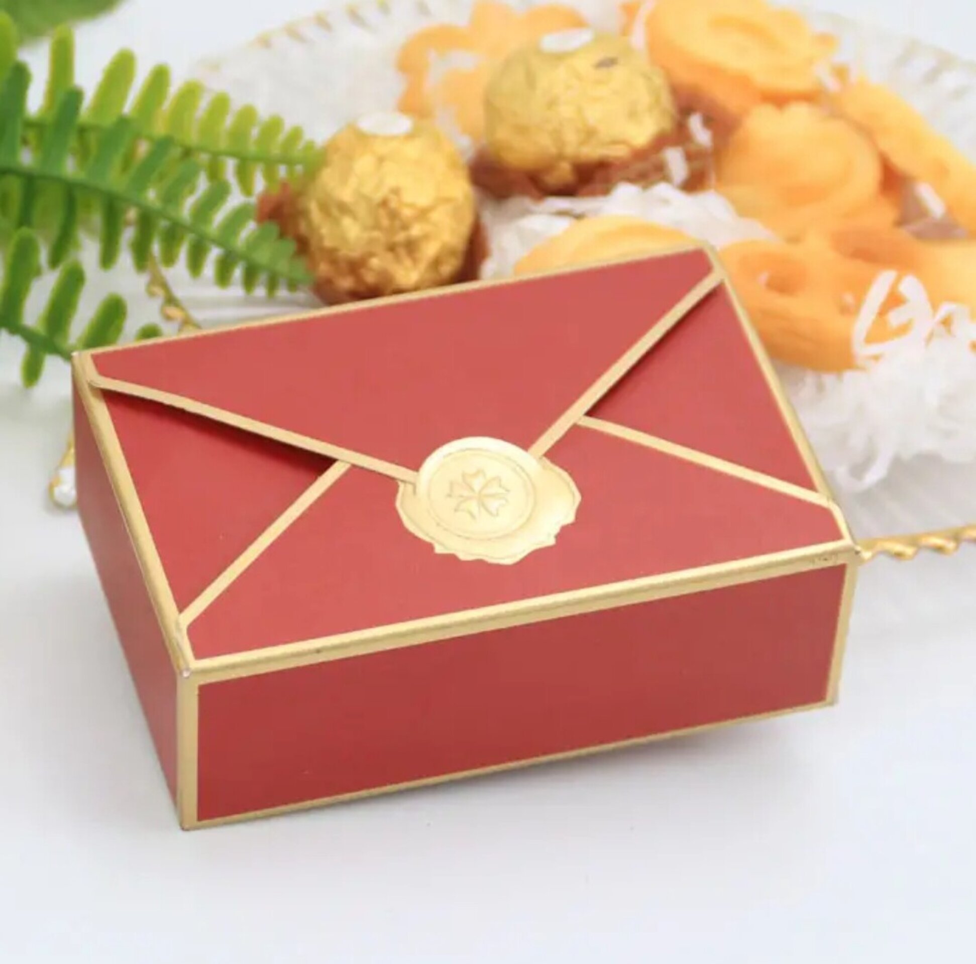 Caja Para Regalos Lazo 105x70x35 Roja - 4