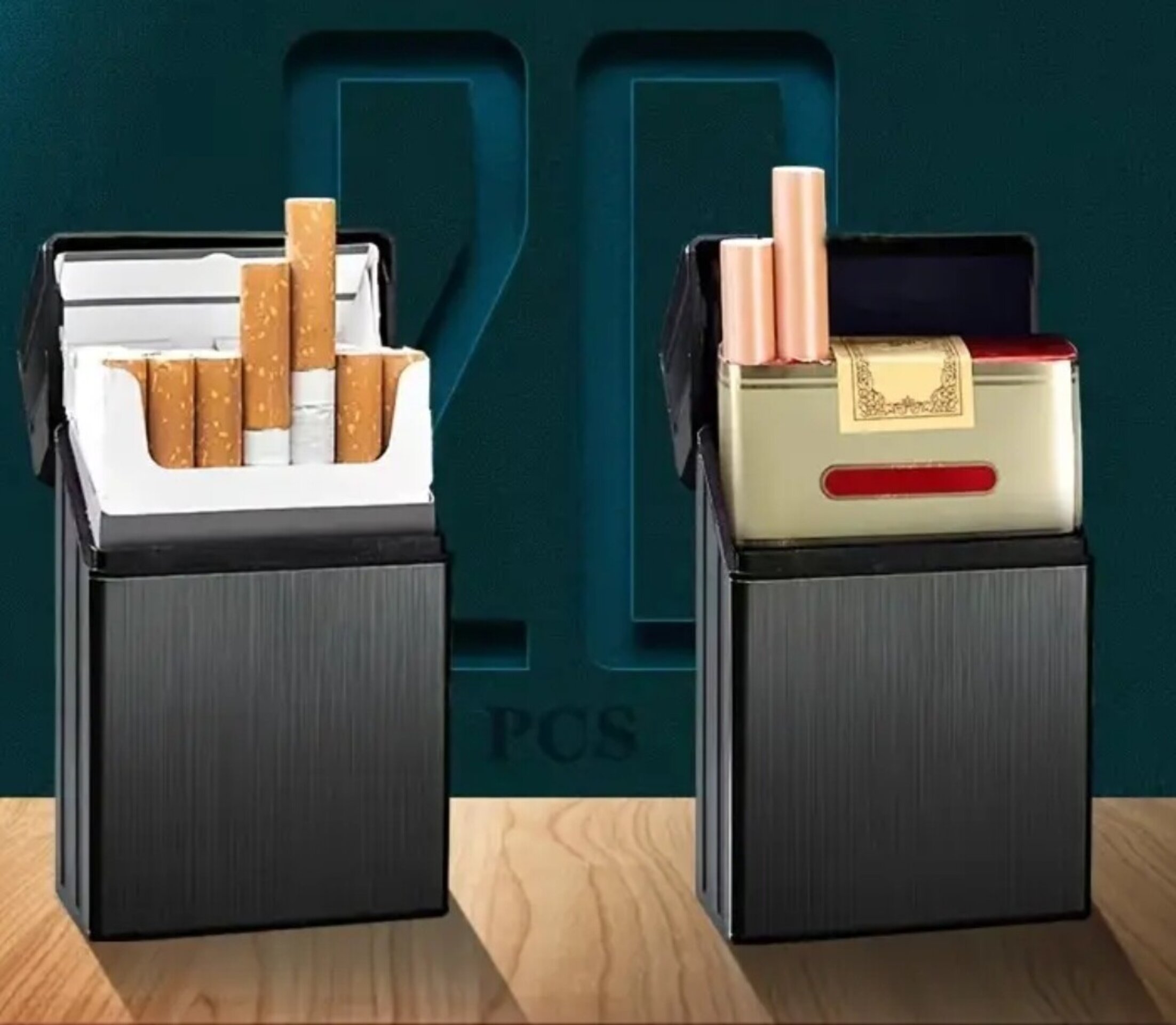 Envases Para Tabaco Y Perfumes Negro Focus - 2