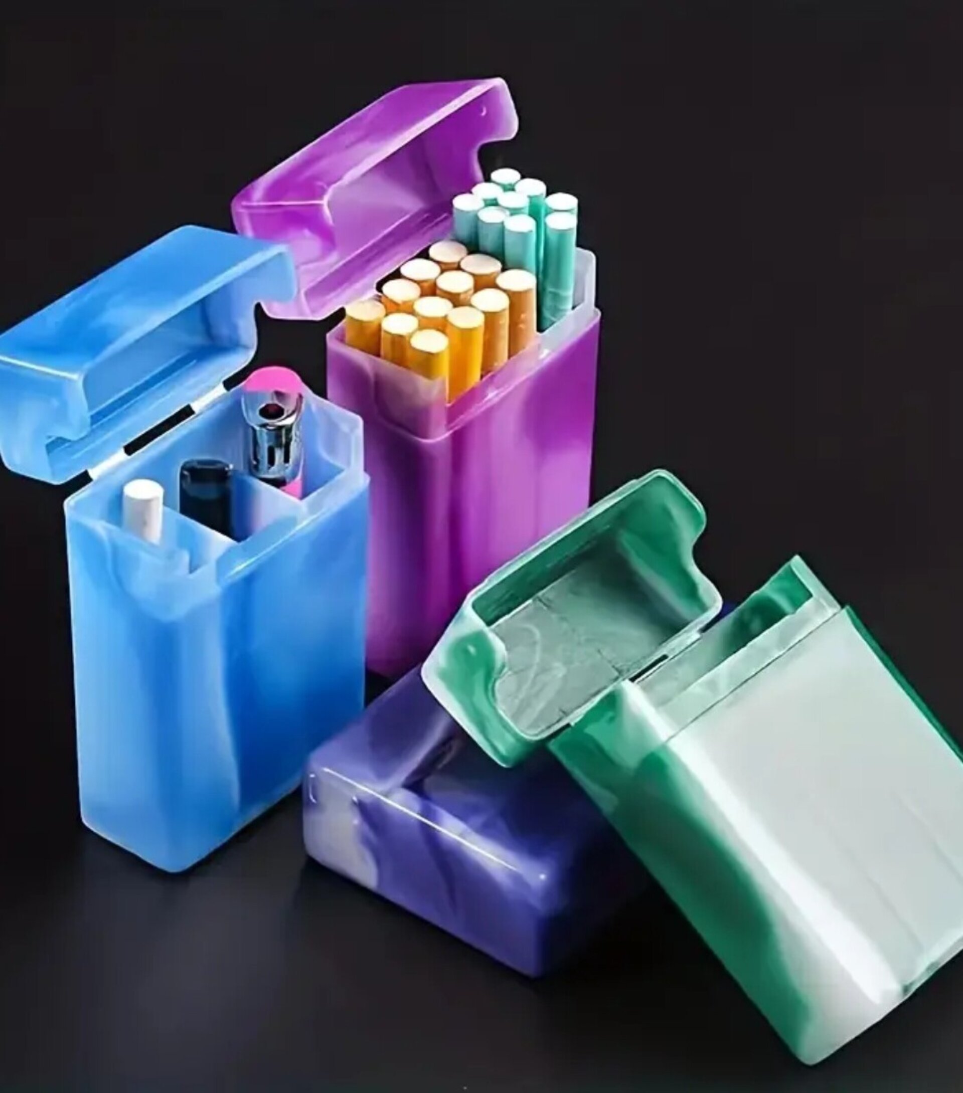 Envases Para Tabaco Y Perfumes Azul - 2