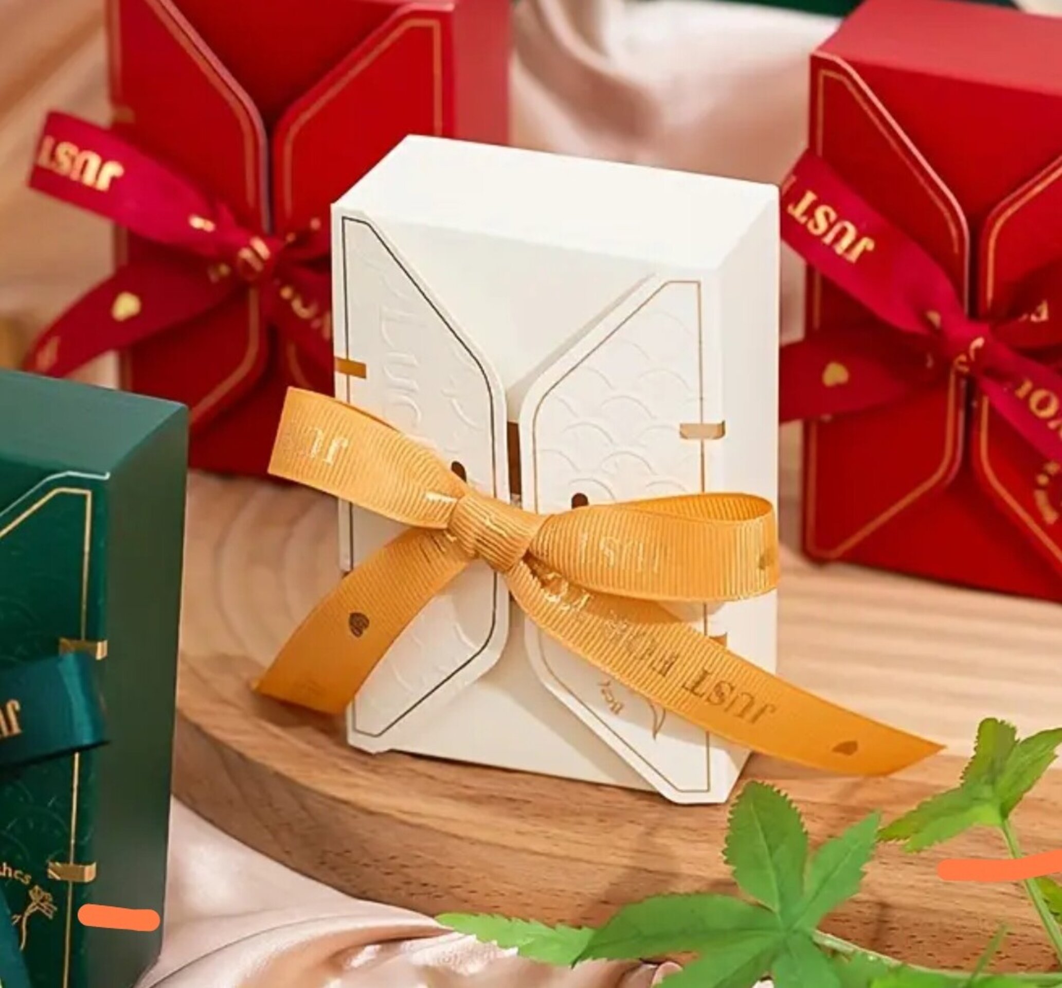 Caja Para Regalos Lazo 105x70x35 Lechoso - 3