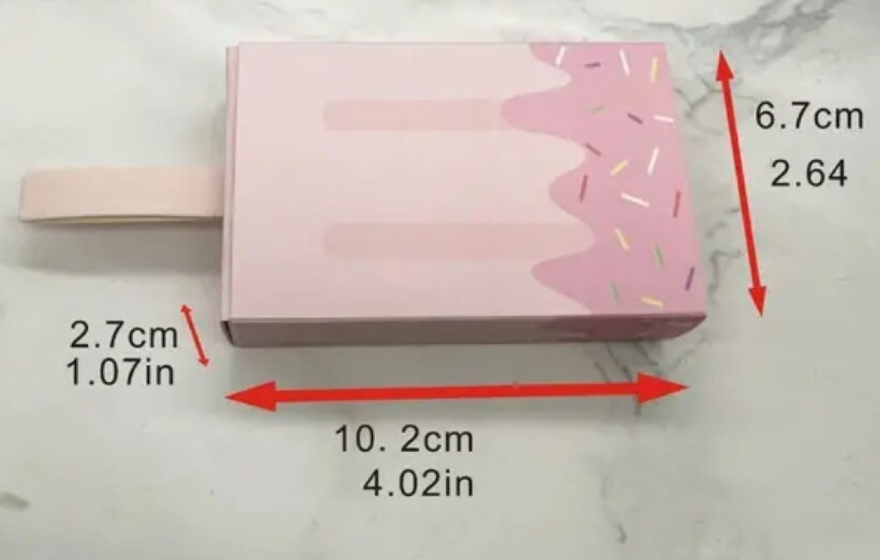 Caja Para Regalos Polo 102x67x27 Rosa - 2