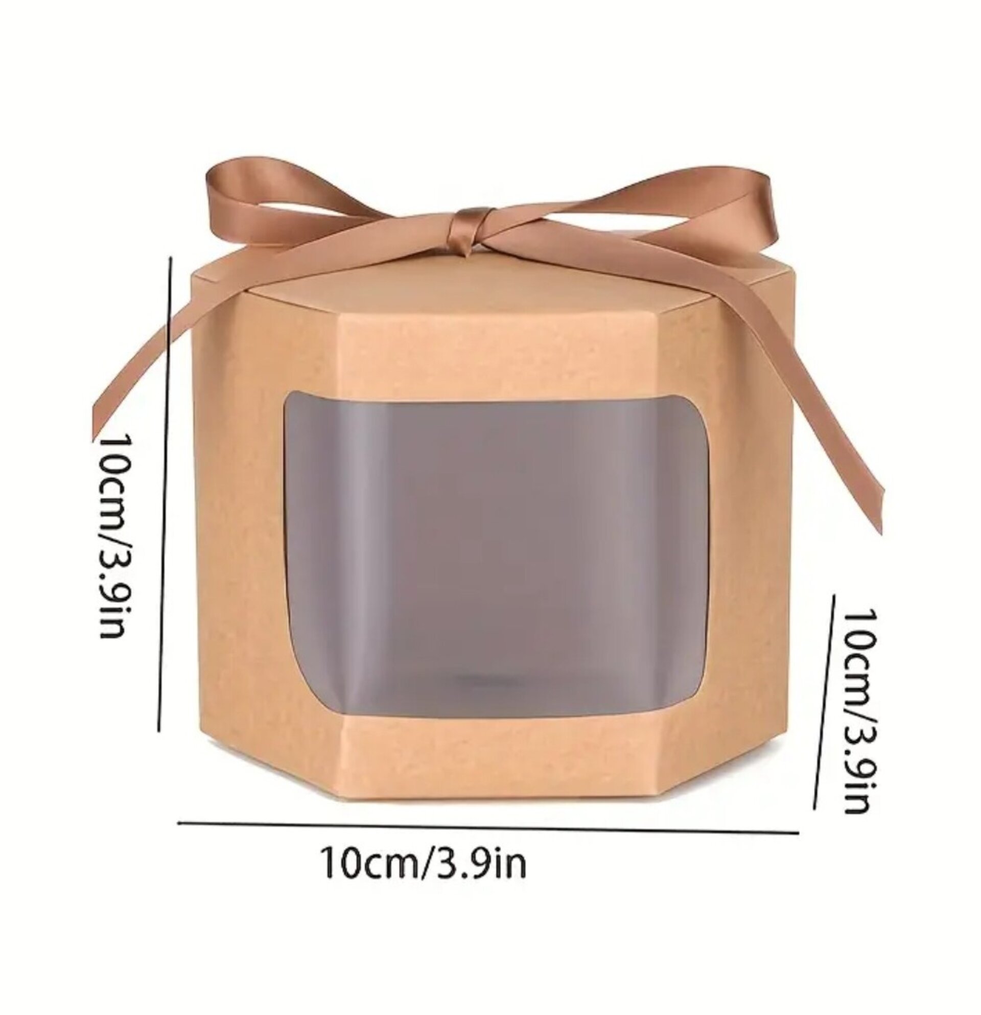 Caja Para Regalos Marron 10x10x10 - 5