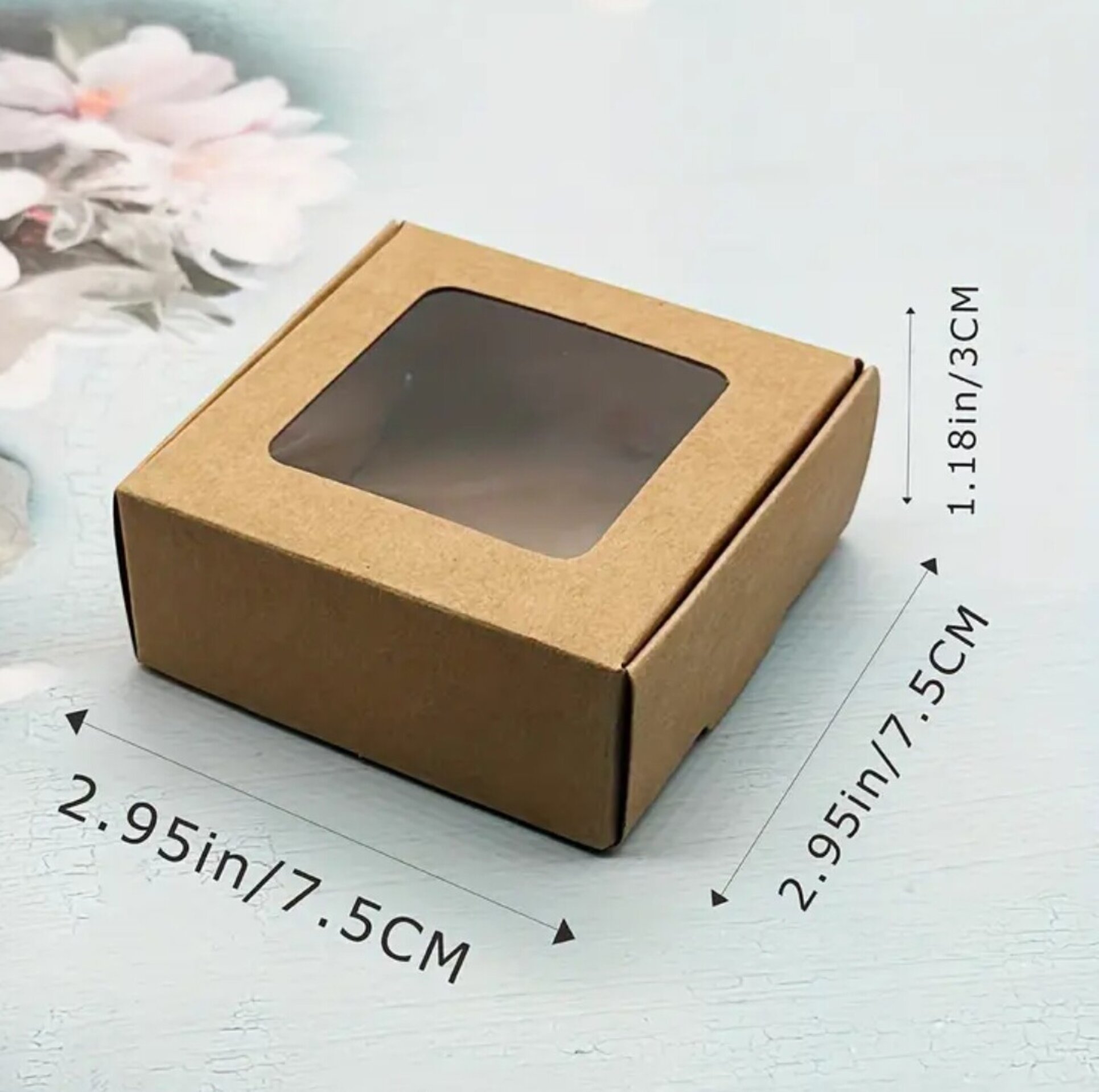 Caja Para Regalos 75x75x3 Marron - 1