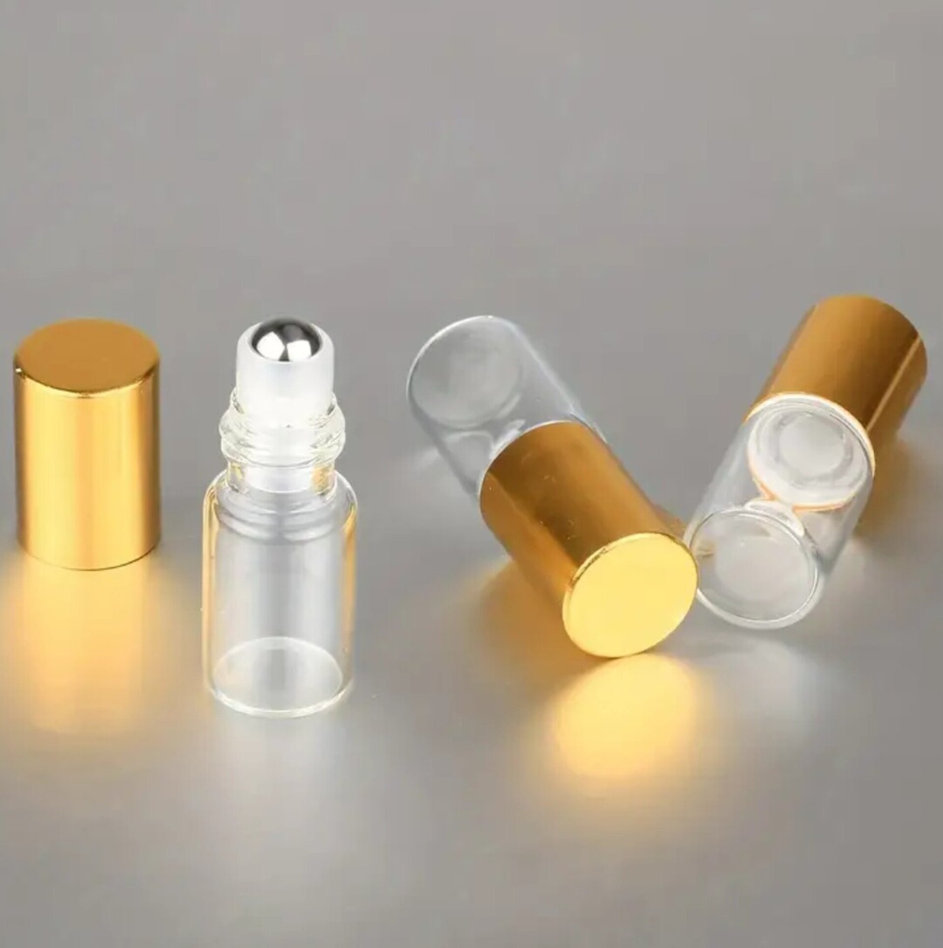 Envase Perfume 3ml Cristal transparente con bola - 7