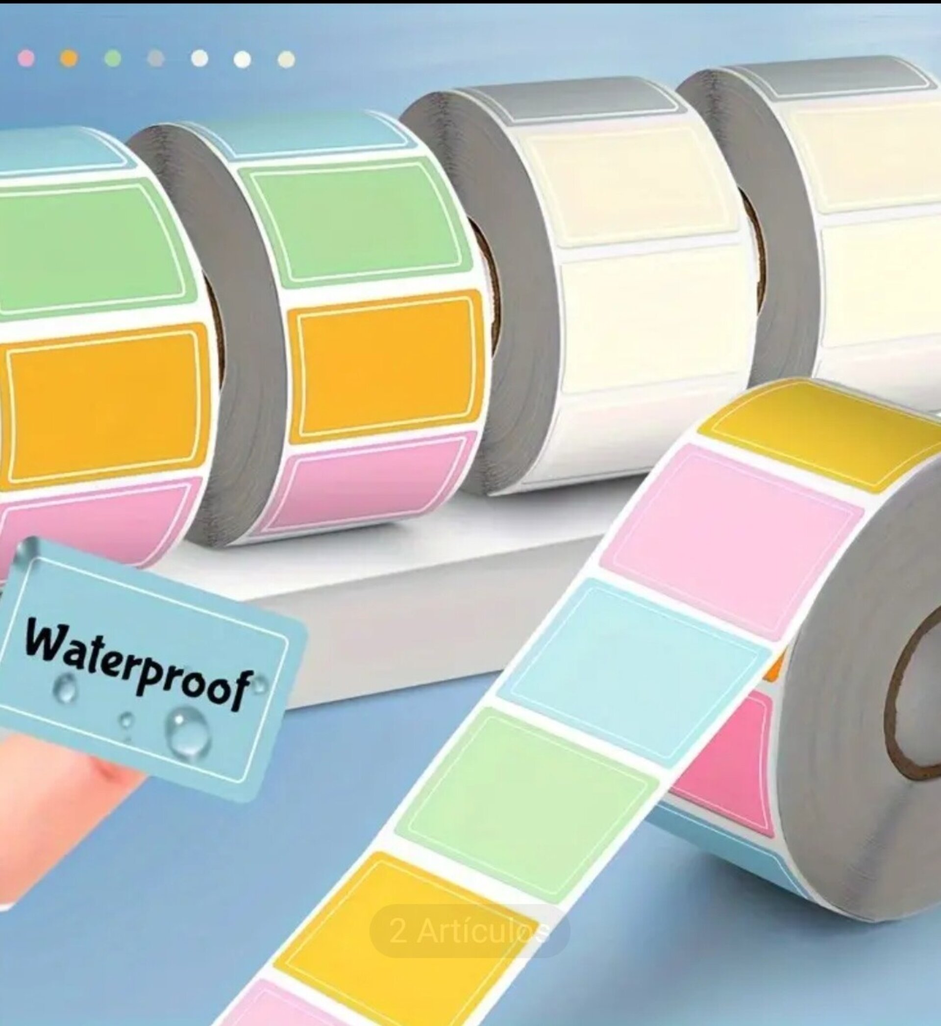 Pegatinas Premium 5 Unidades Color Pastel - 4