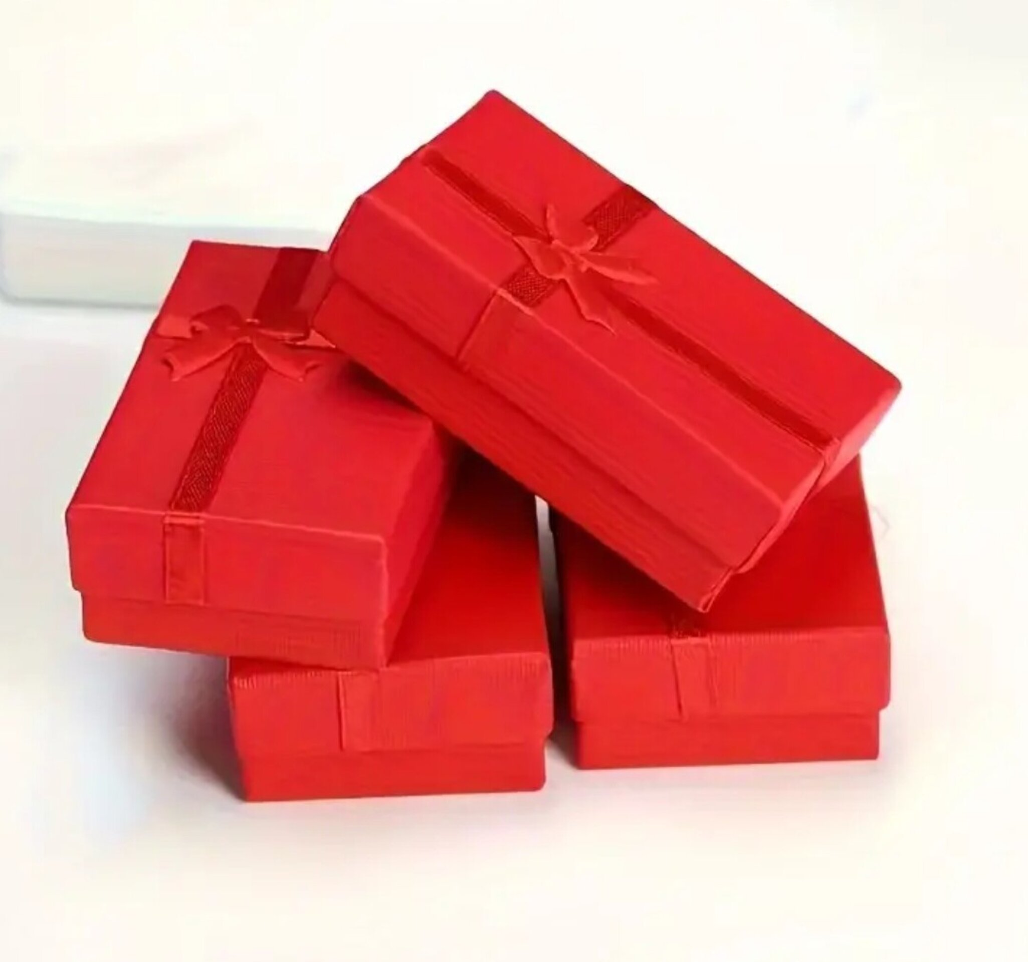 Caja Para Regalos Lazo 80x50x27 Roja - 2