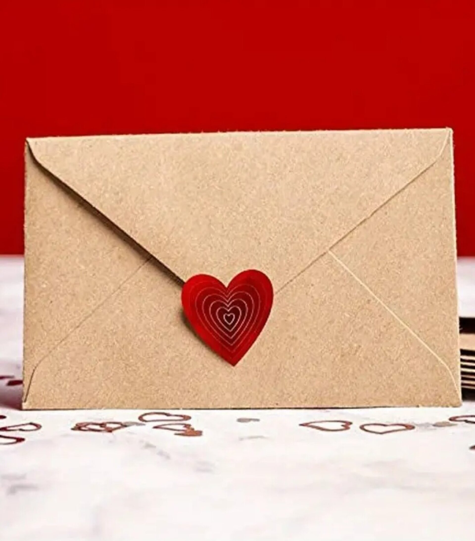 Pegatinas Premium 10 Unidades Corazon Rojizo - 3