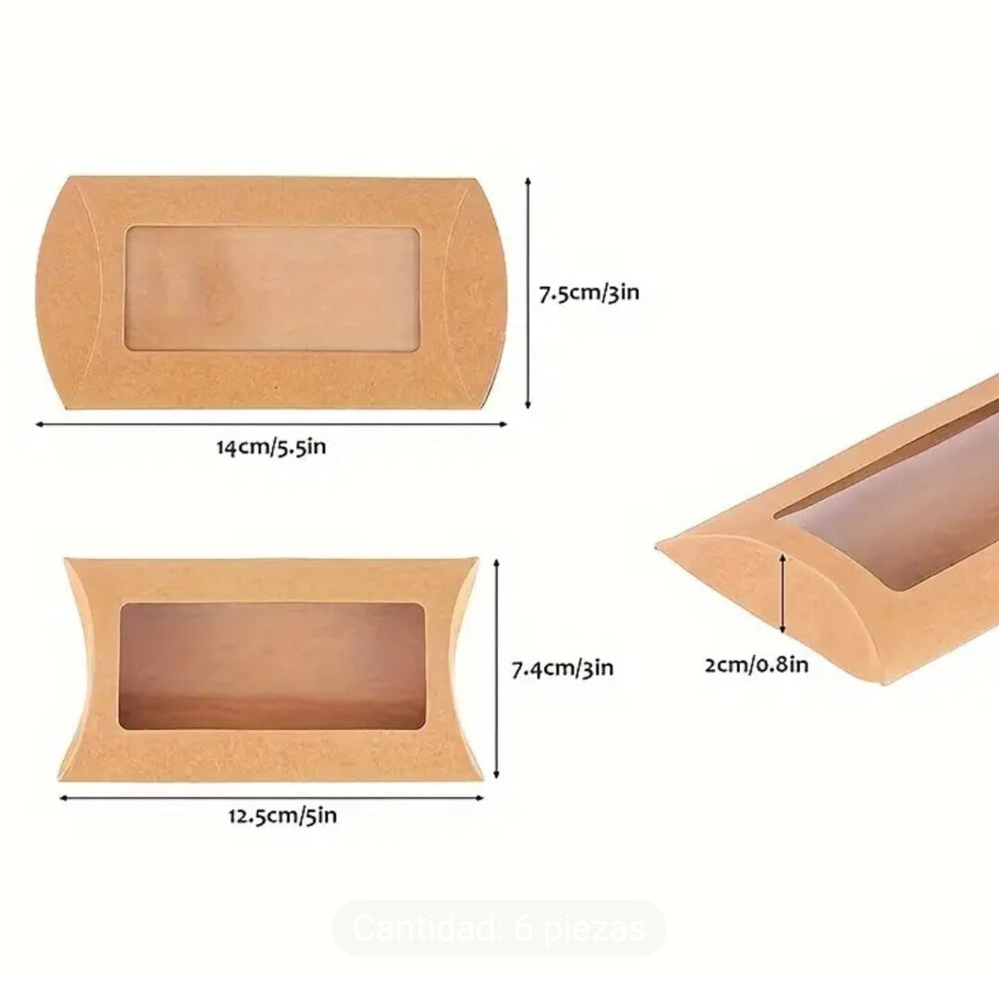 Caja Para Regalos Petaca 125x75x20 carne - 2