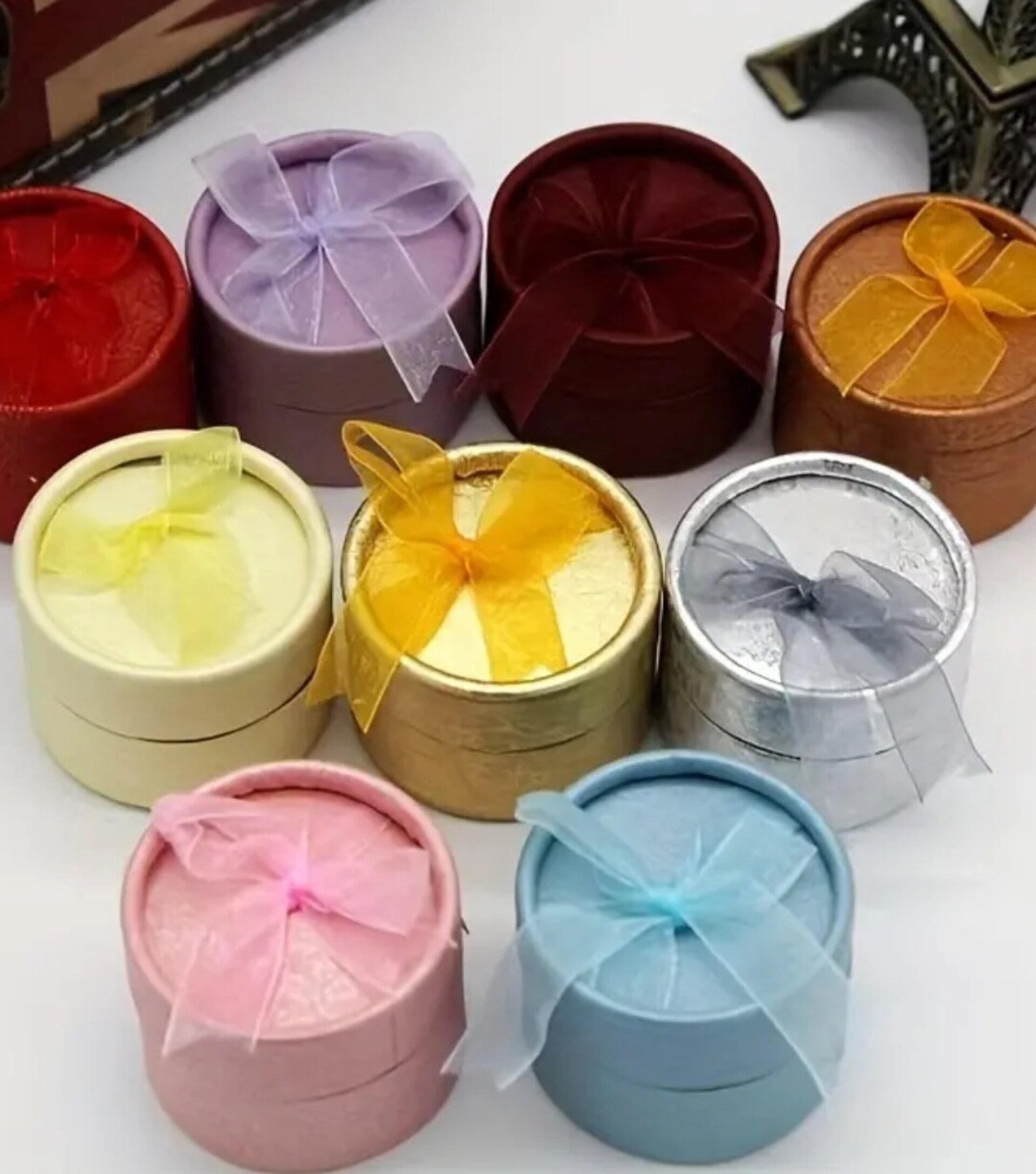 Caja Para Regalos Redonda Mixta 5x5x3 - 5