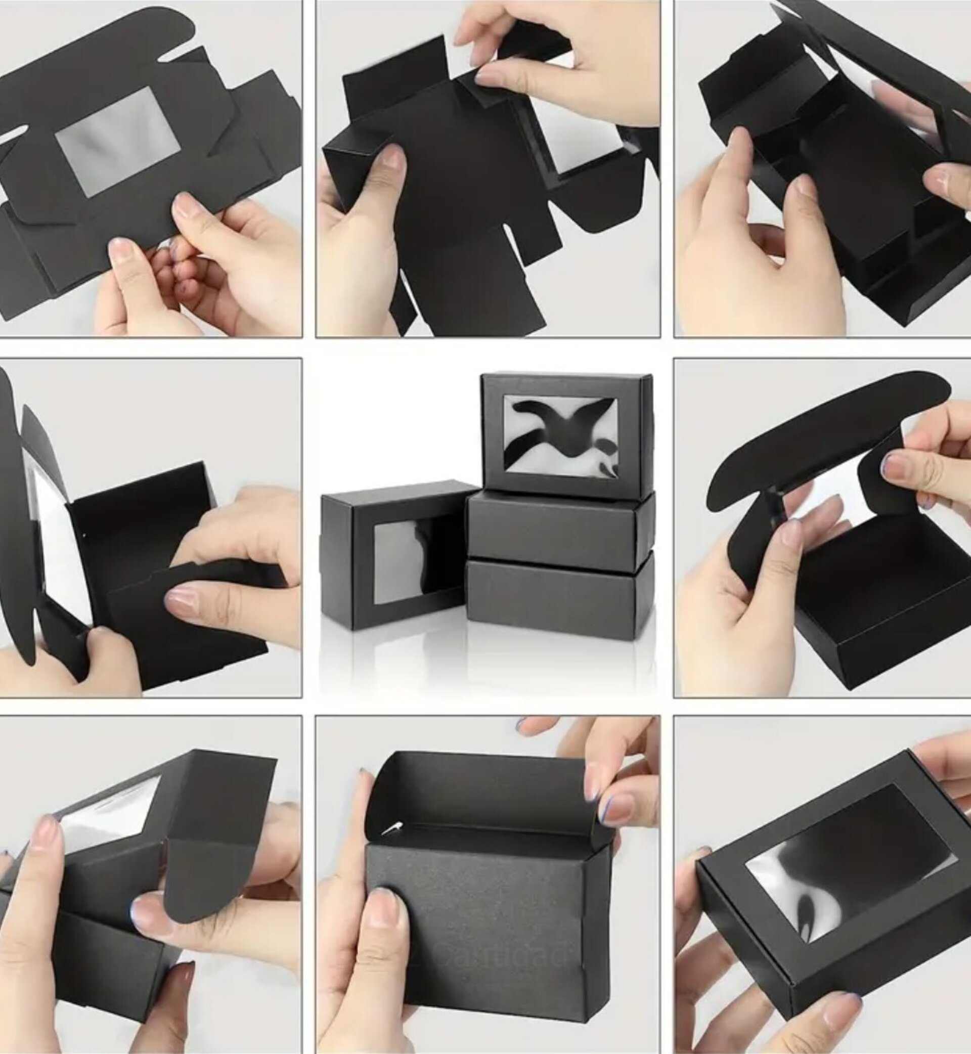 Caja Para Regalos 85x60x30 Negra - 5