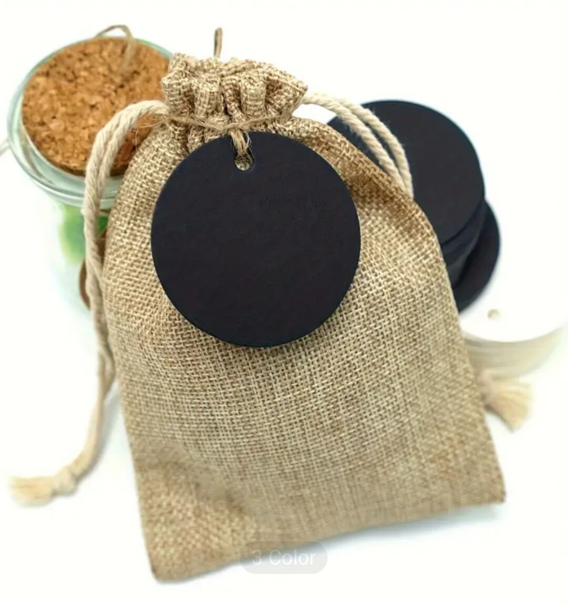 Etiqueta Redonda 5cm Más Cuerda - 3