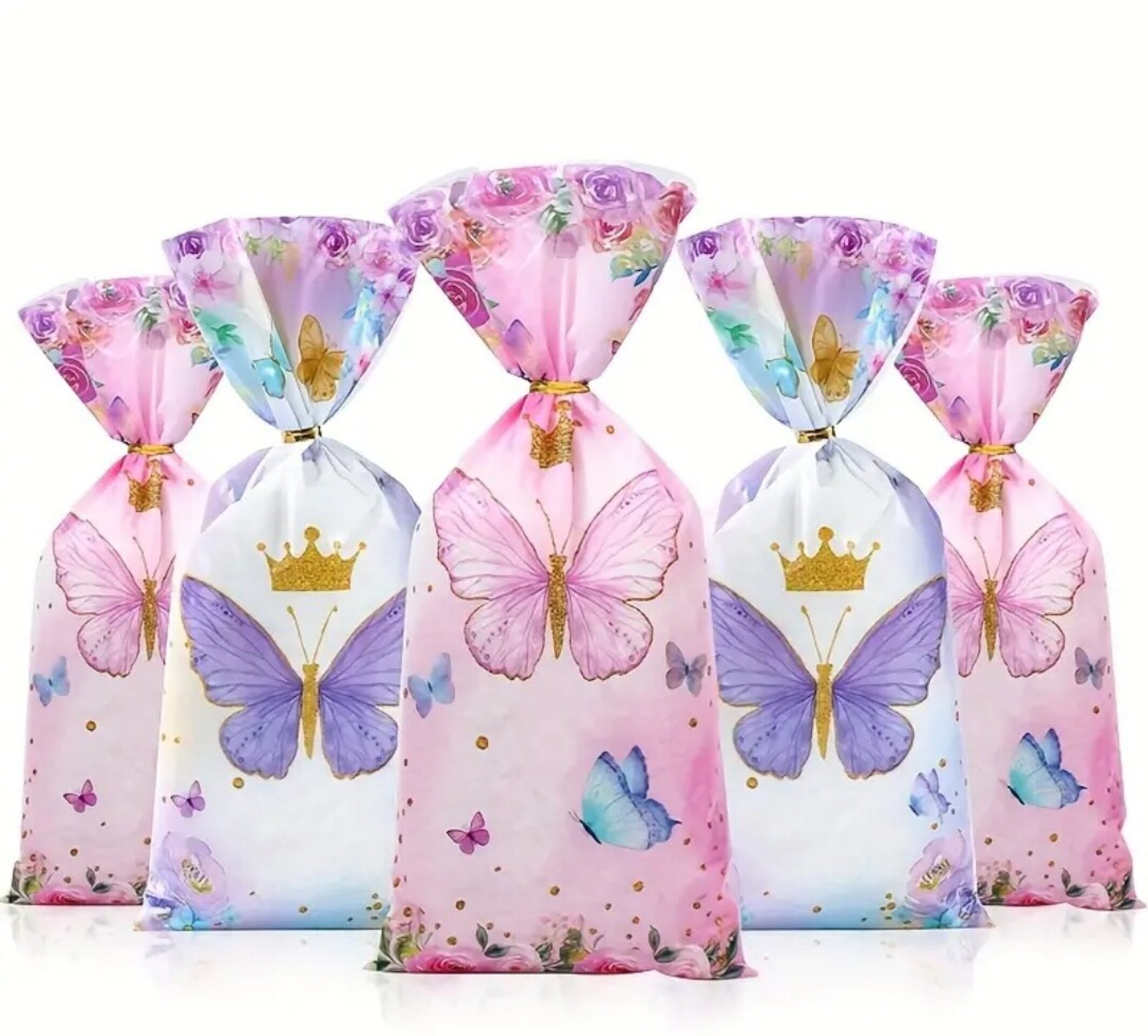 Bolsa Redonda Mariposa Rosa 125x27 - 5