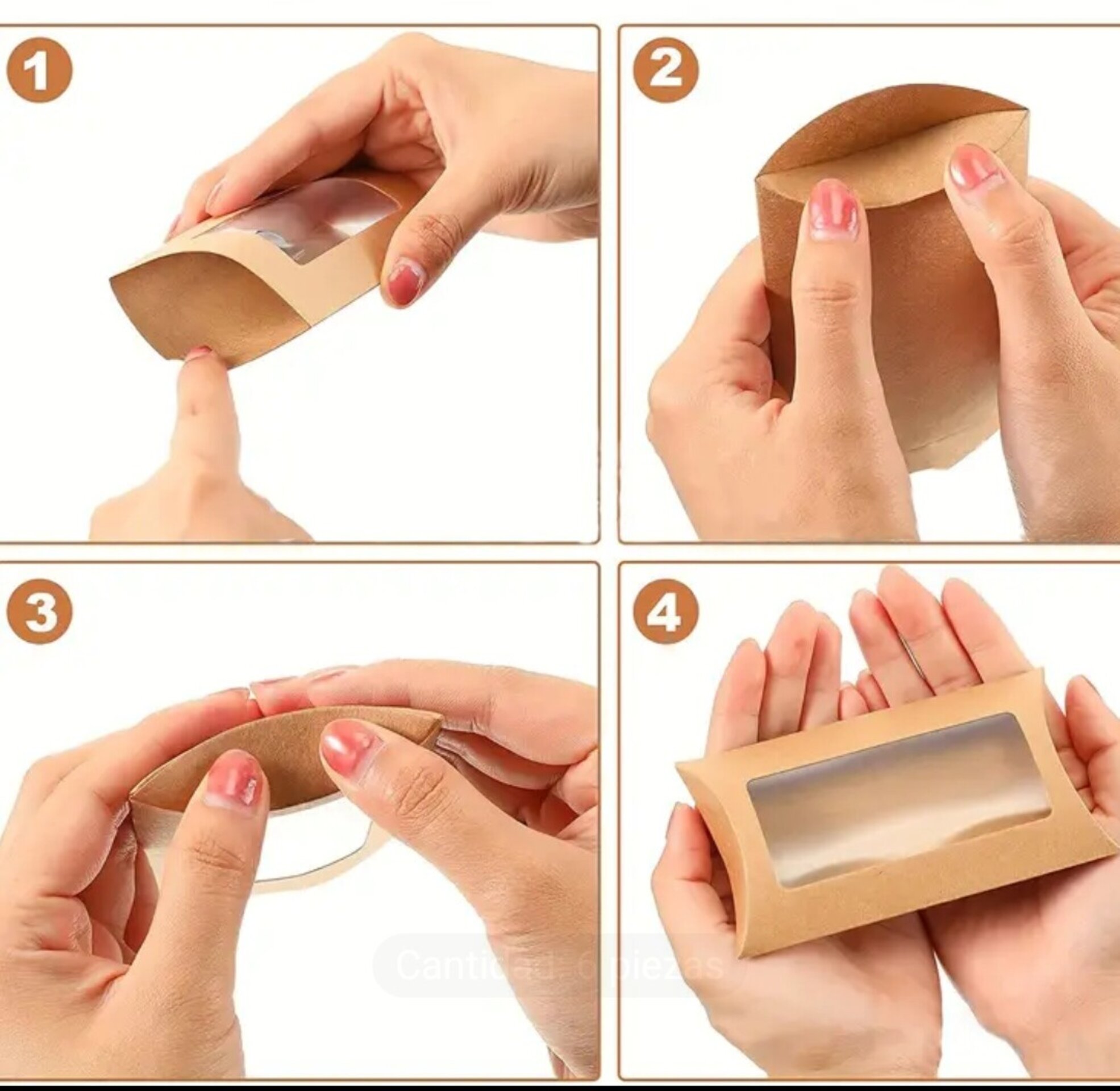 Caja Para Regalos Petaca 125x75x20 carne - 5