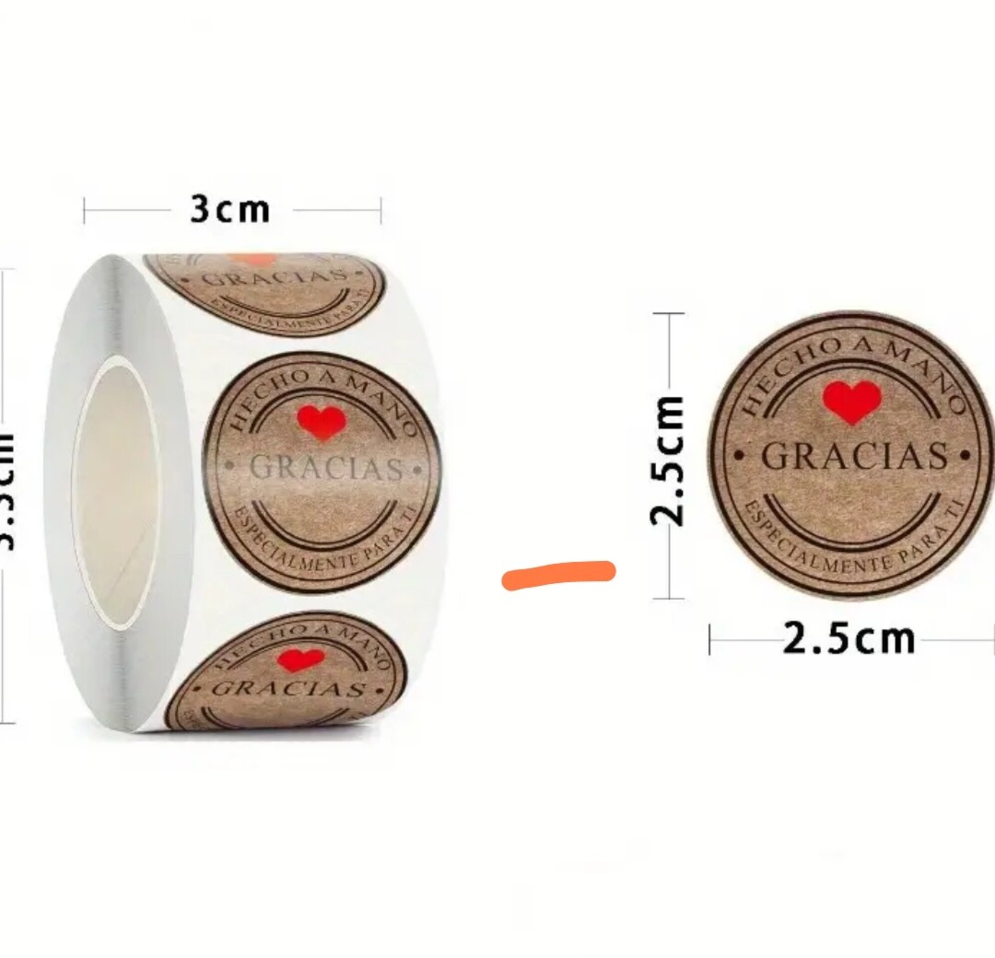 Pegatinas Premium 10 Unidades Gracias - 1