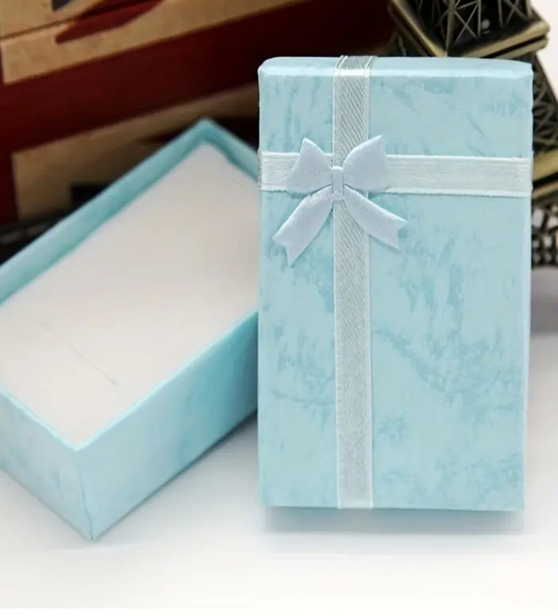 Caja Para Regalos Lazo 80x50x27 Verde - 3