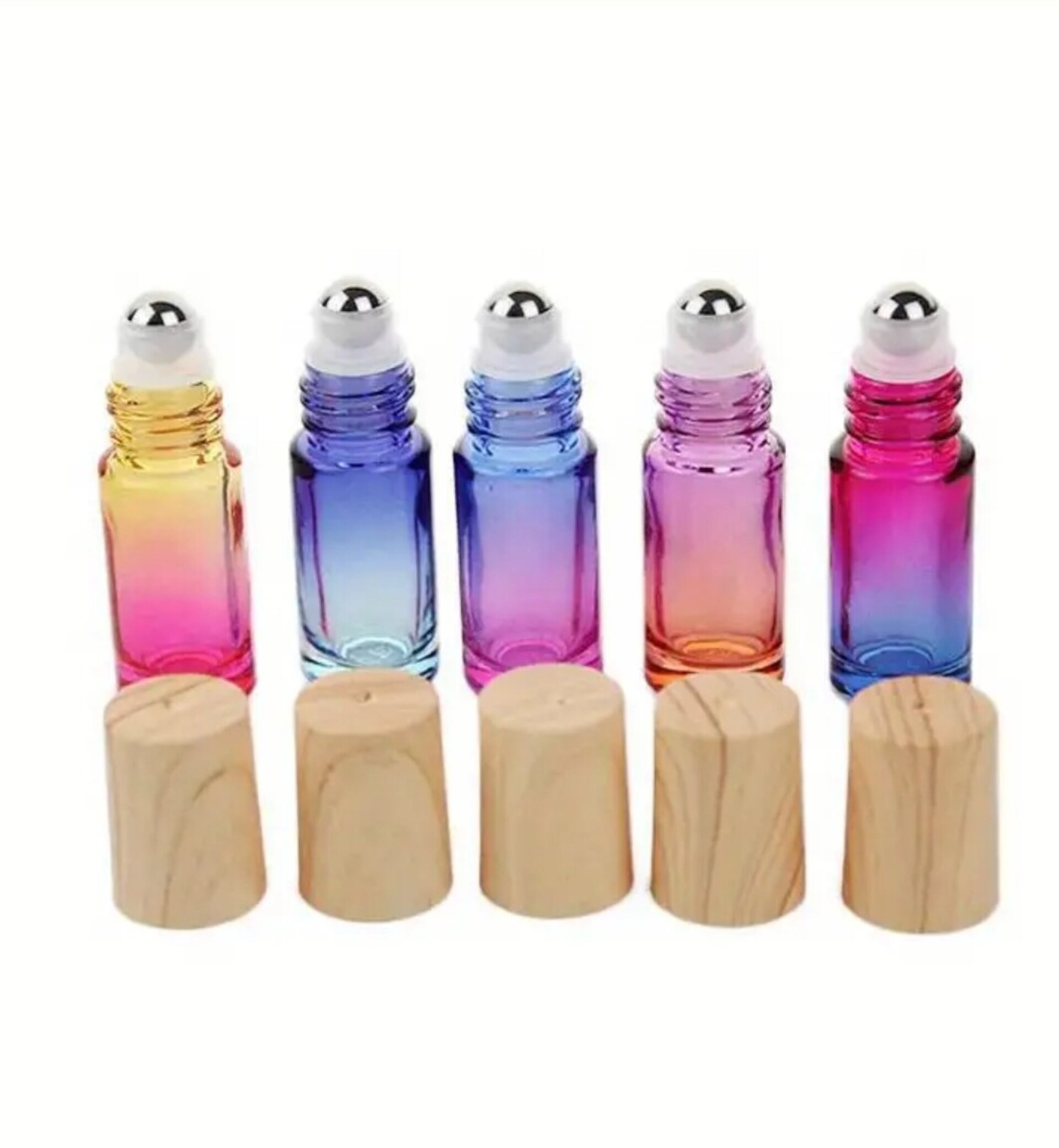 Envase Perfume 5mll Cristal Arcoiris con bola - 3