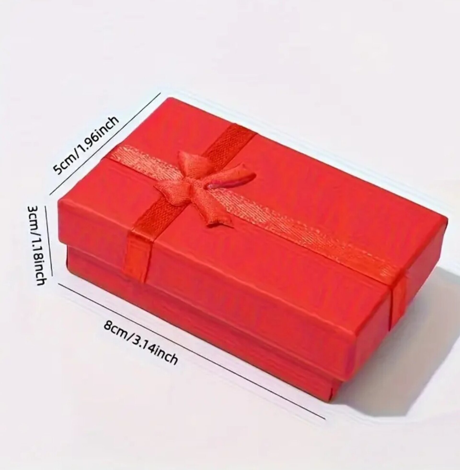 Caja Para Regalos Lazo 80x50x27 Roja - 1