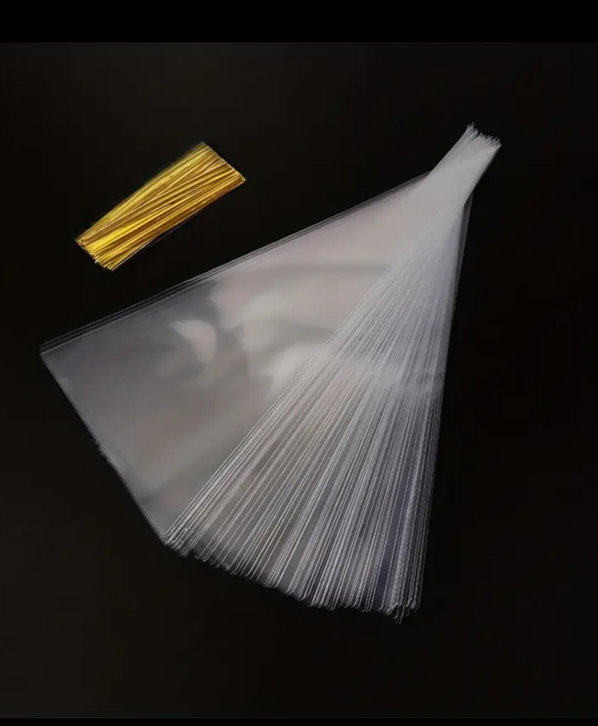 Bolsa Triangulo Transparente 37x18 - 2