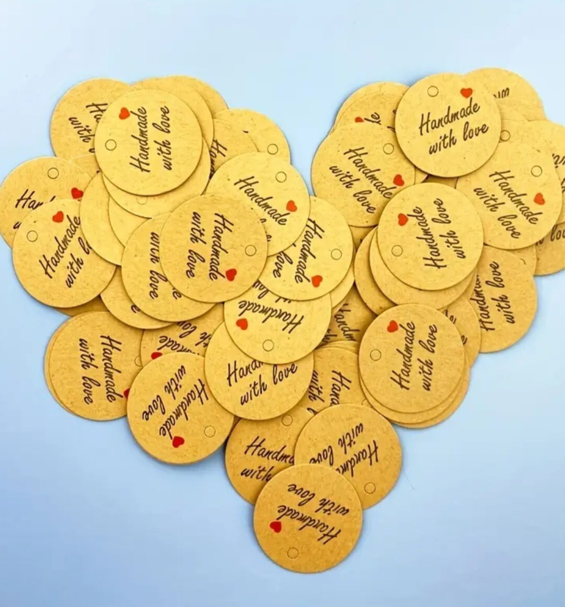 Etiqueta Marron Más Cuerda Handmade - 3