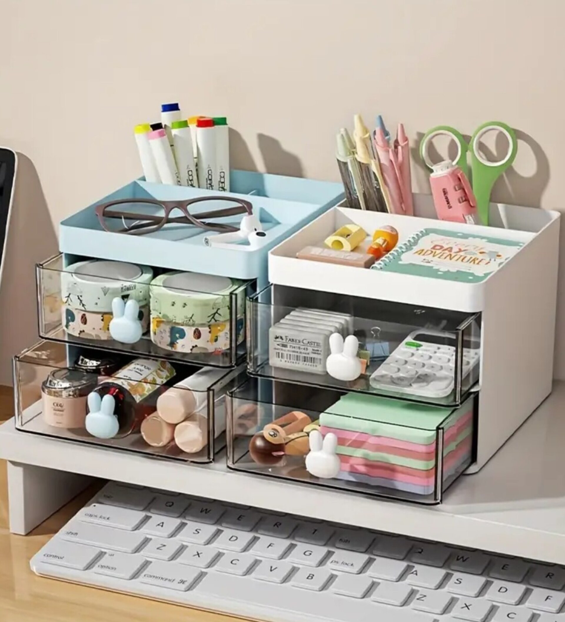 Organizador Con Cajones  Blanco - 2