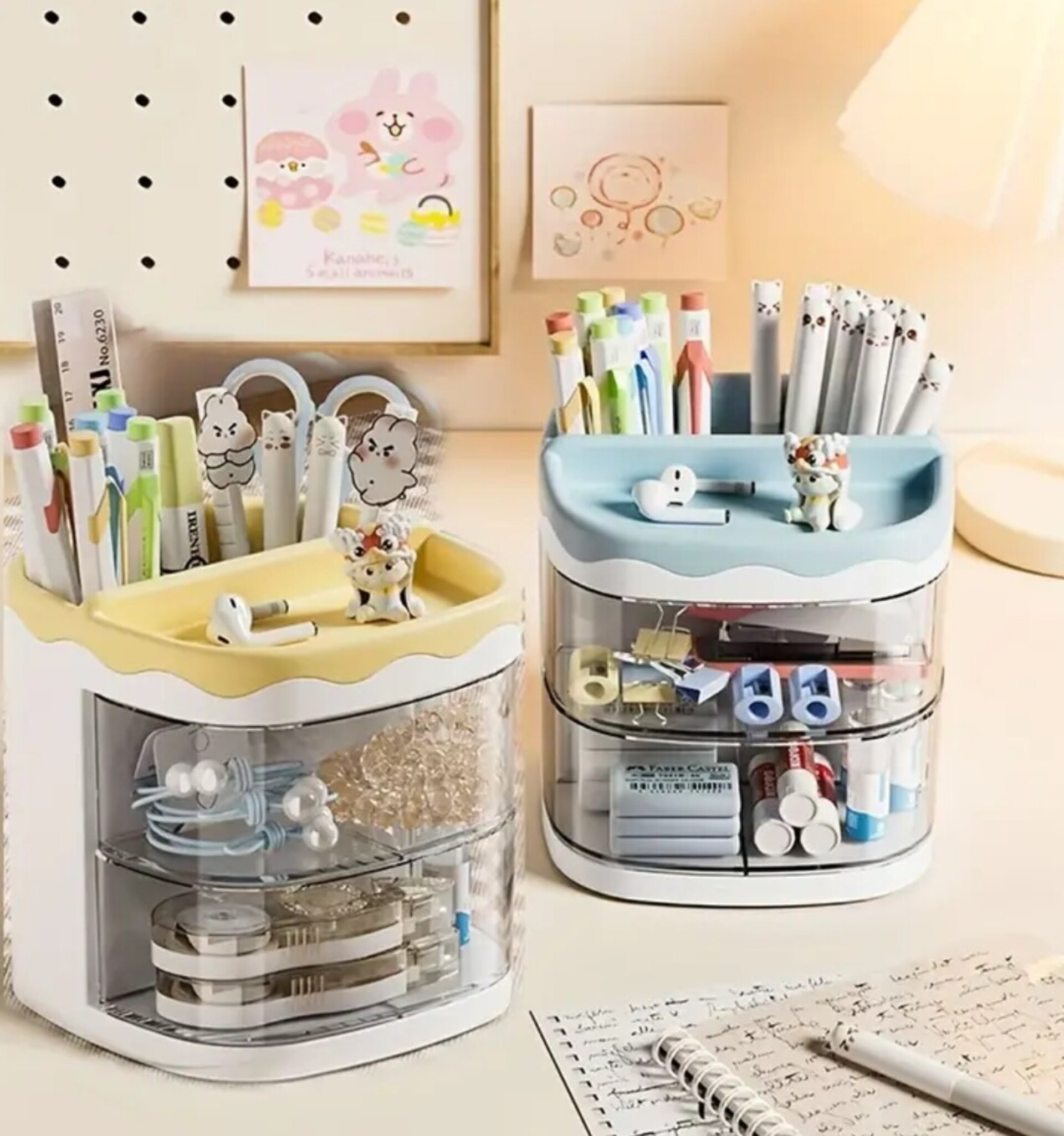 Organizador Deluxe Con Cajones  Amarillo - 5