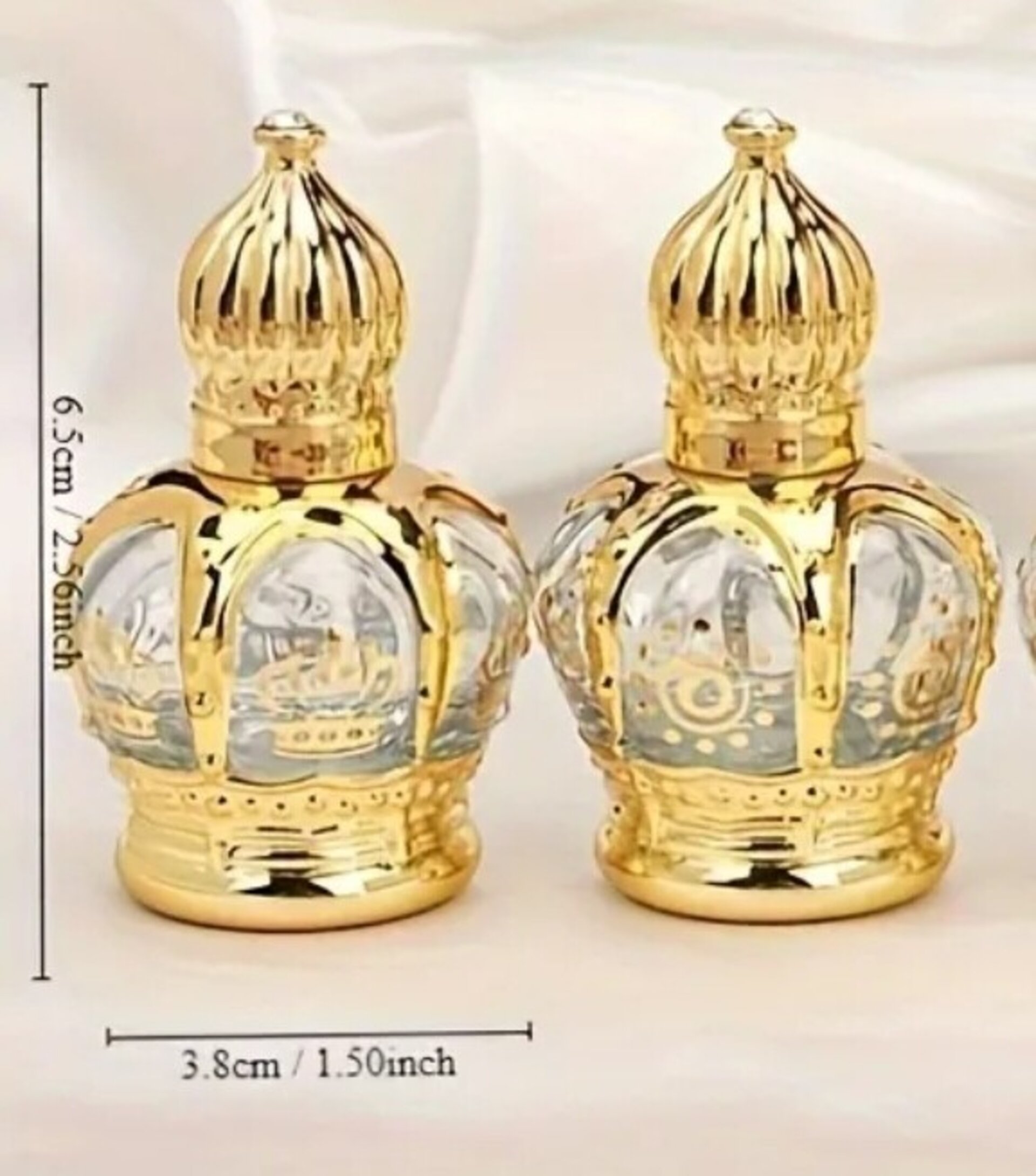 Envase Perfume 15mll Vintage con bola - 3
