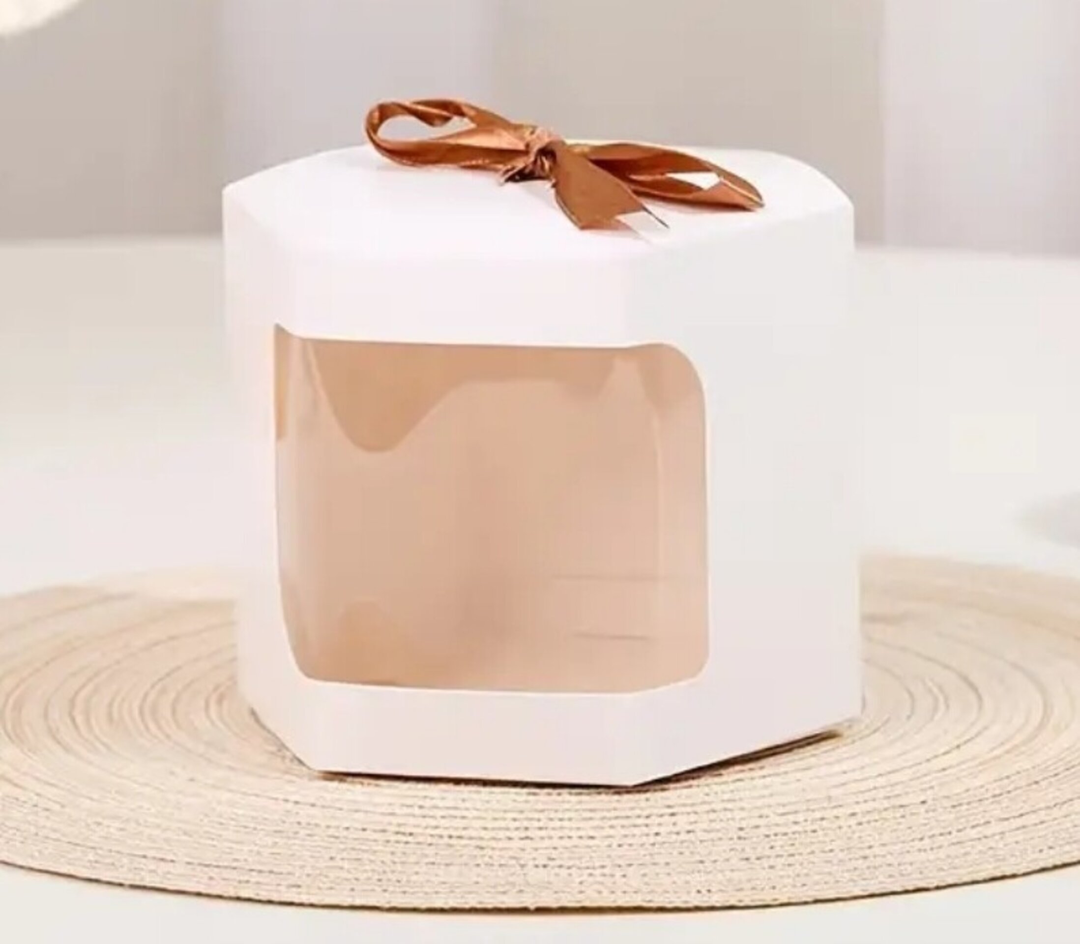 Caja Para Regalos Blanca 10x10x10 - 1