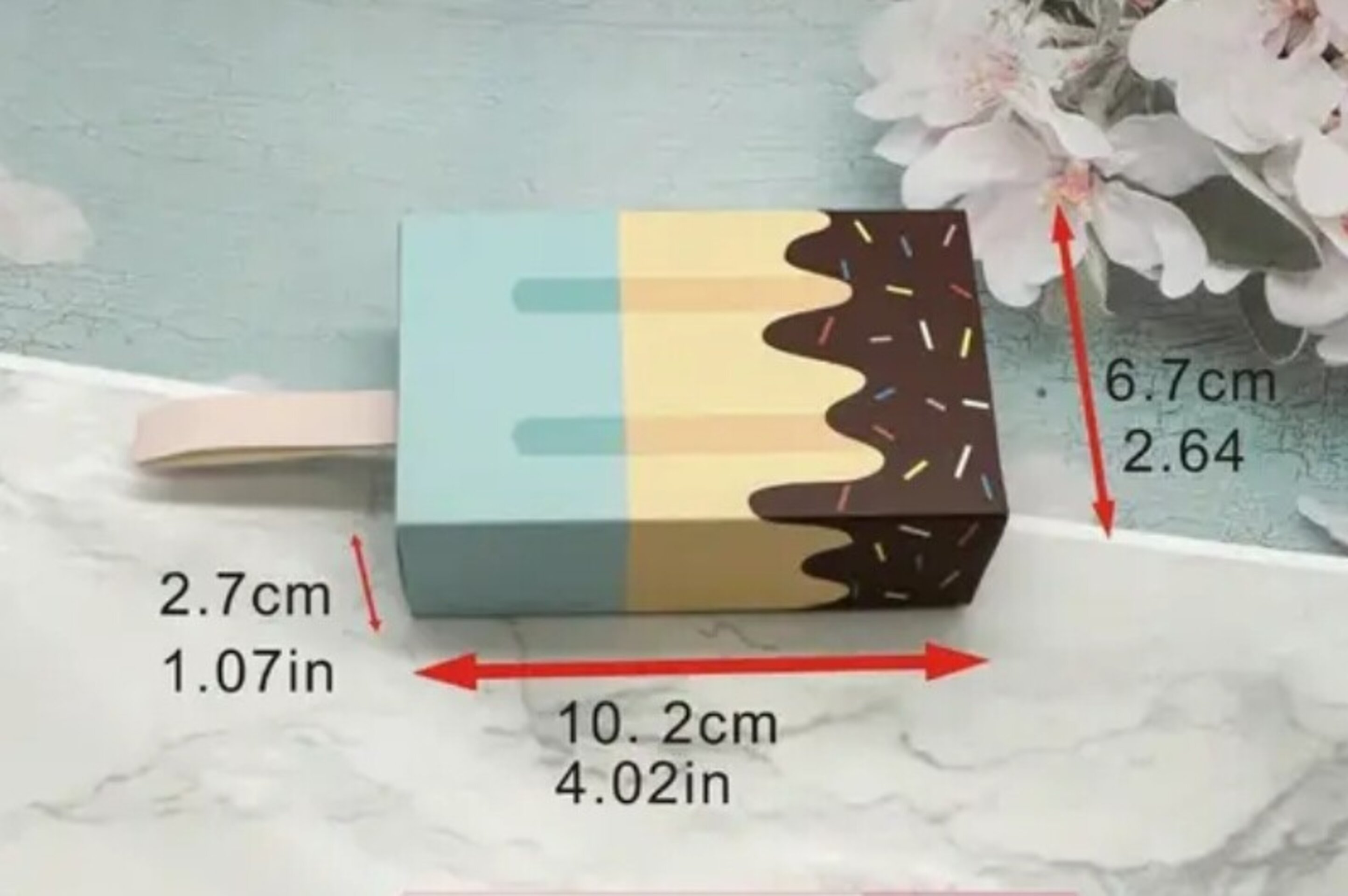 Caja Para Regalos Polo 102x67x27 Tricolor - 2