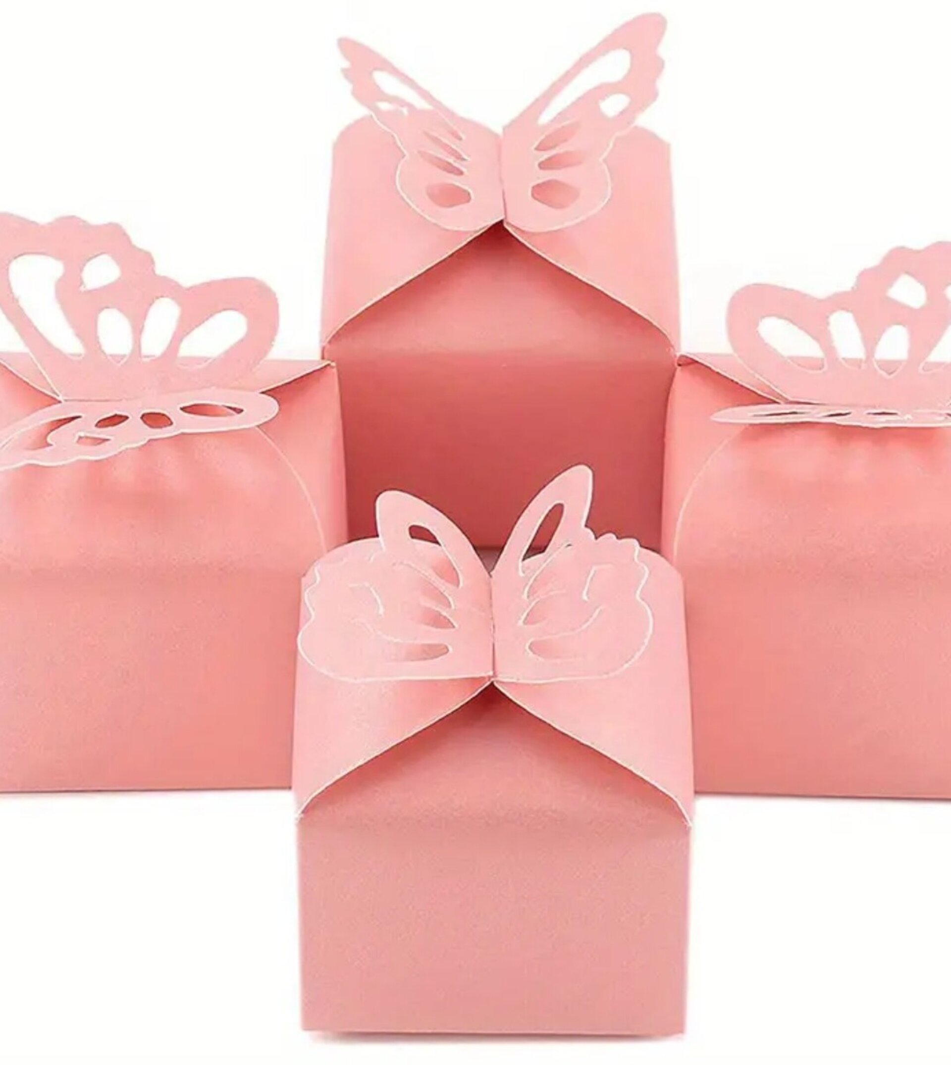 Caja Para Regalos Lazo 6x6x5 Rosa - 8
