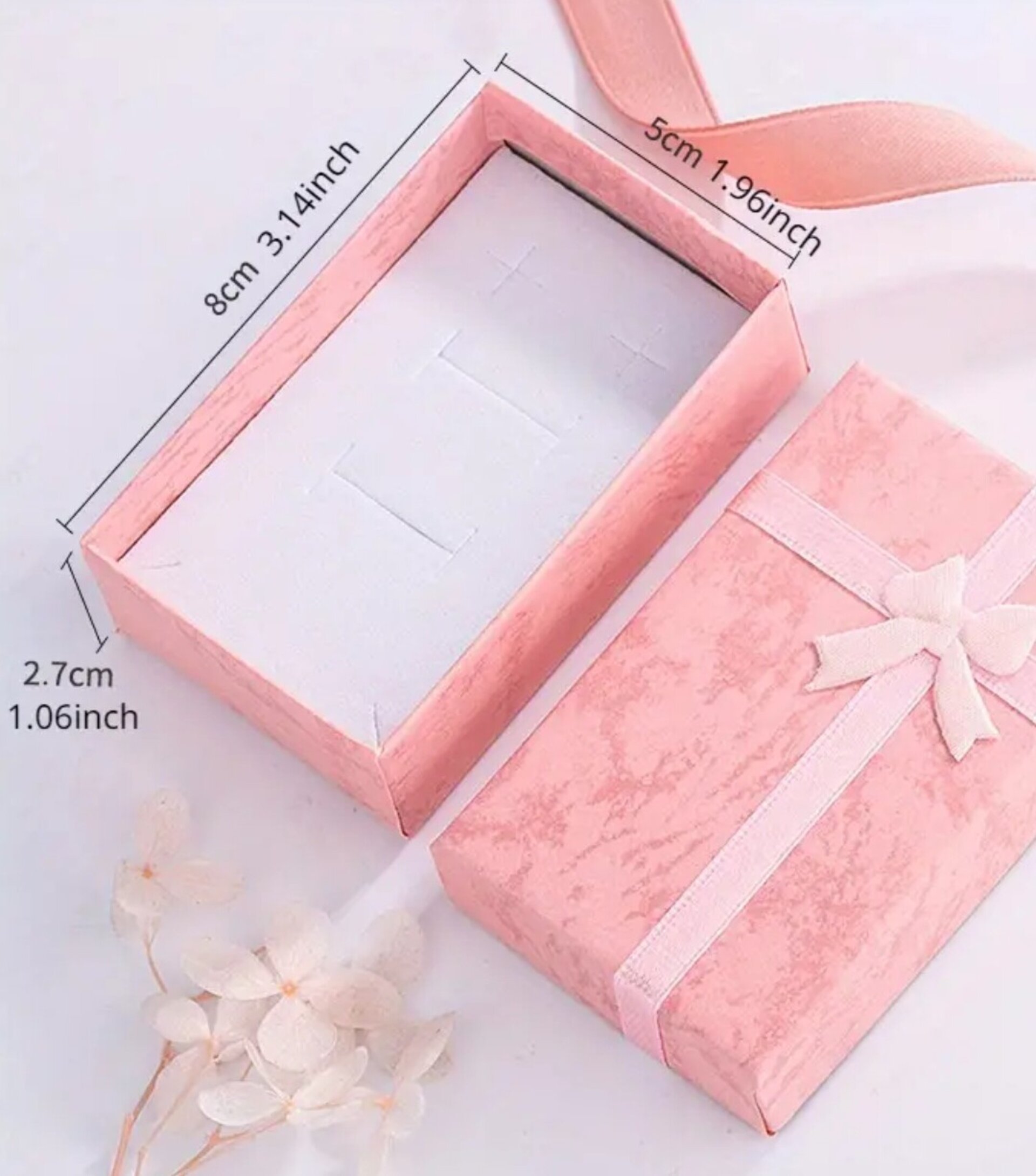 Caja Para Regalos Lazo 80x50x27 Rosa - 1