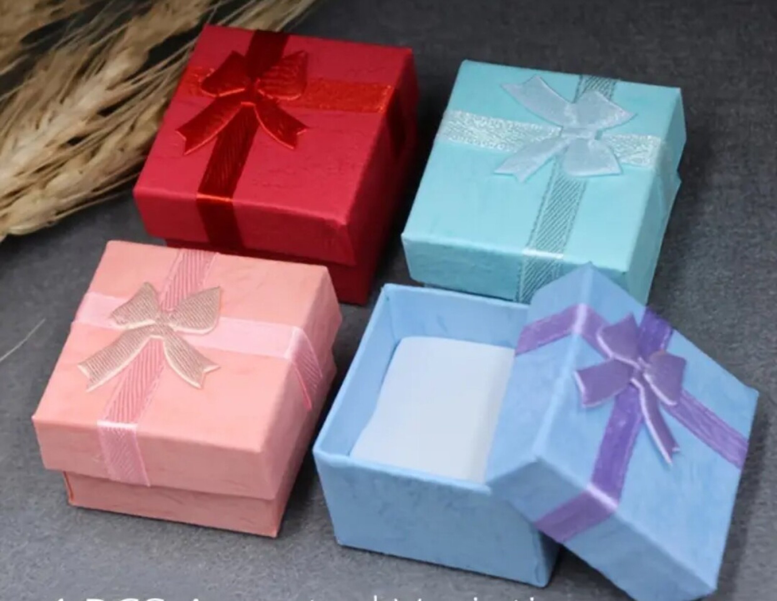 Caja Para Regalos Rosada Lazo - 9