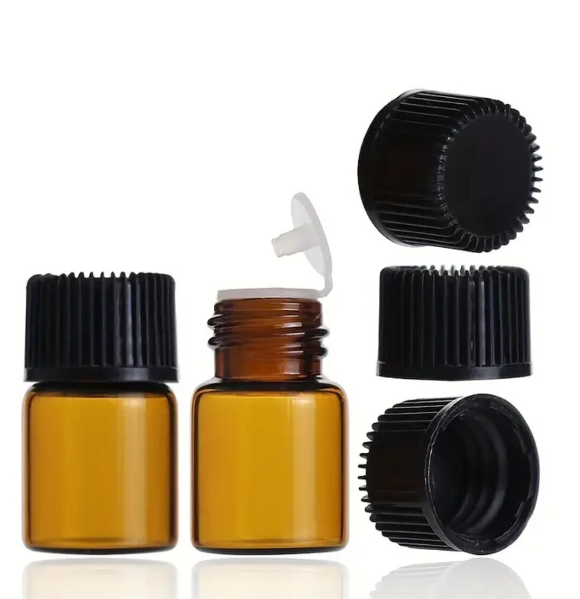 Envase Perfume 2ml Cristal marron - 3