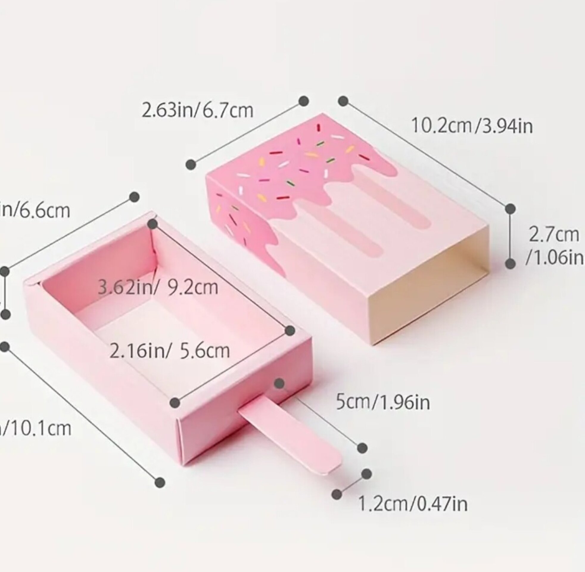 Caja Para Regalos Polo 102x67x27 Rosa - 1