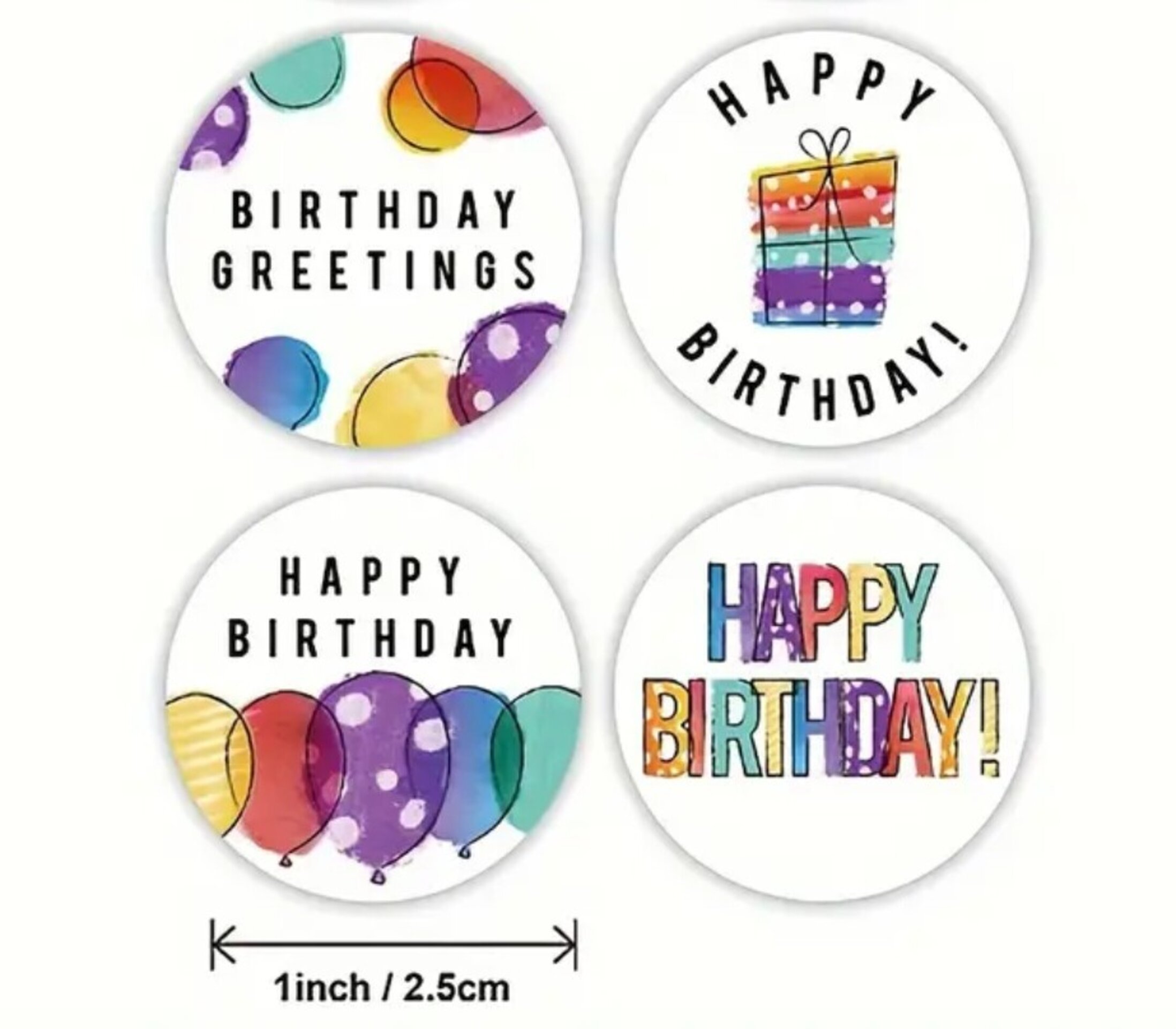 Pegatinas Premium 10 Unidades Cumpleaños - 3