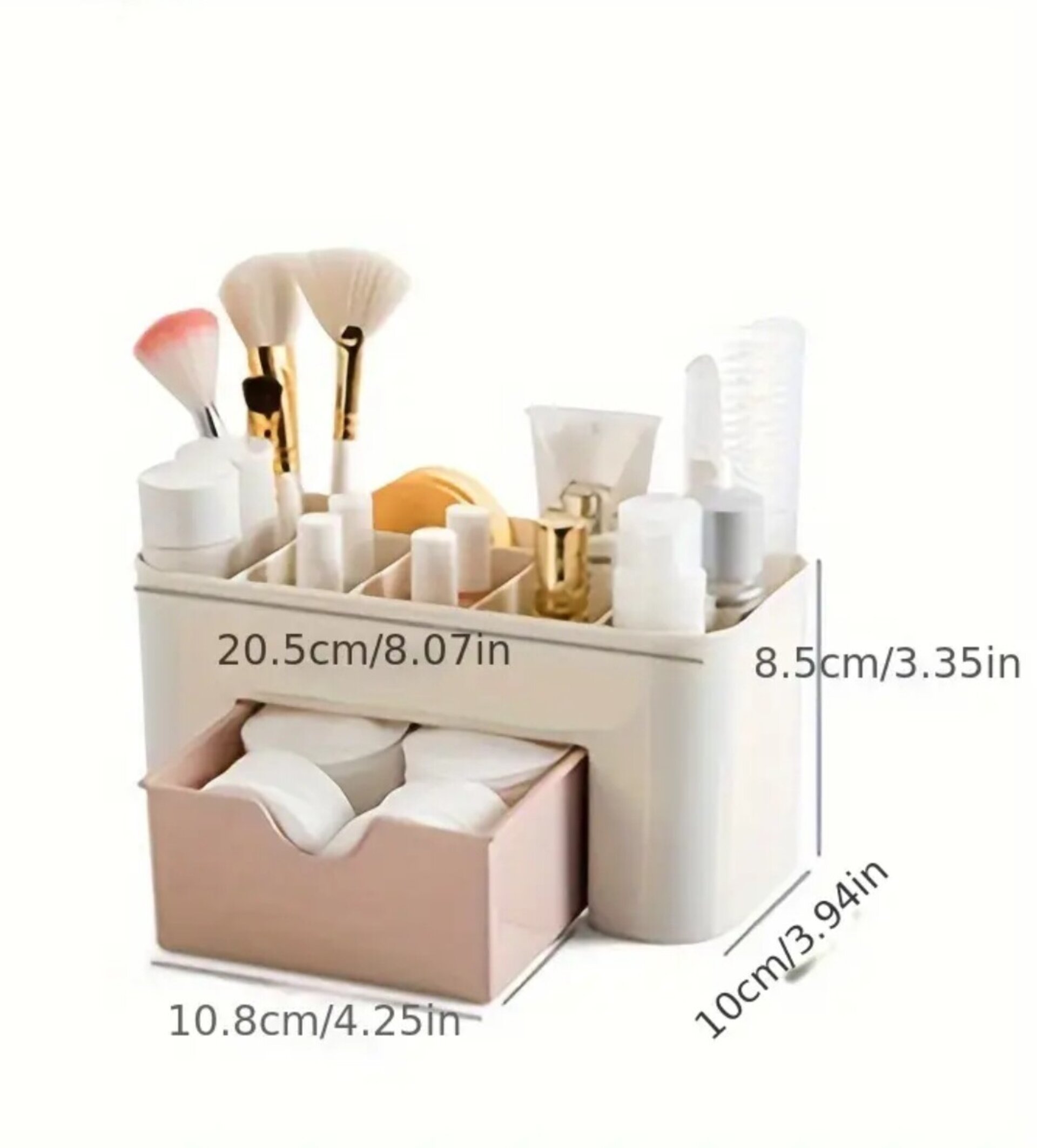 Organizador Con Cajón Rosa Claro - 5