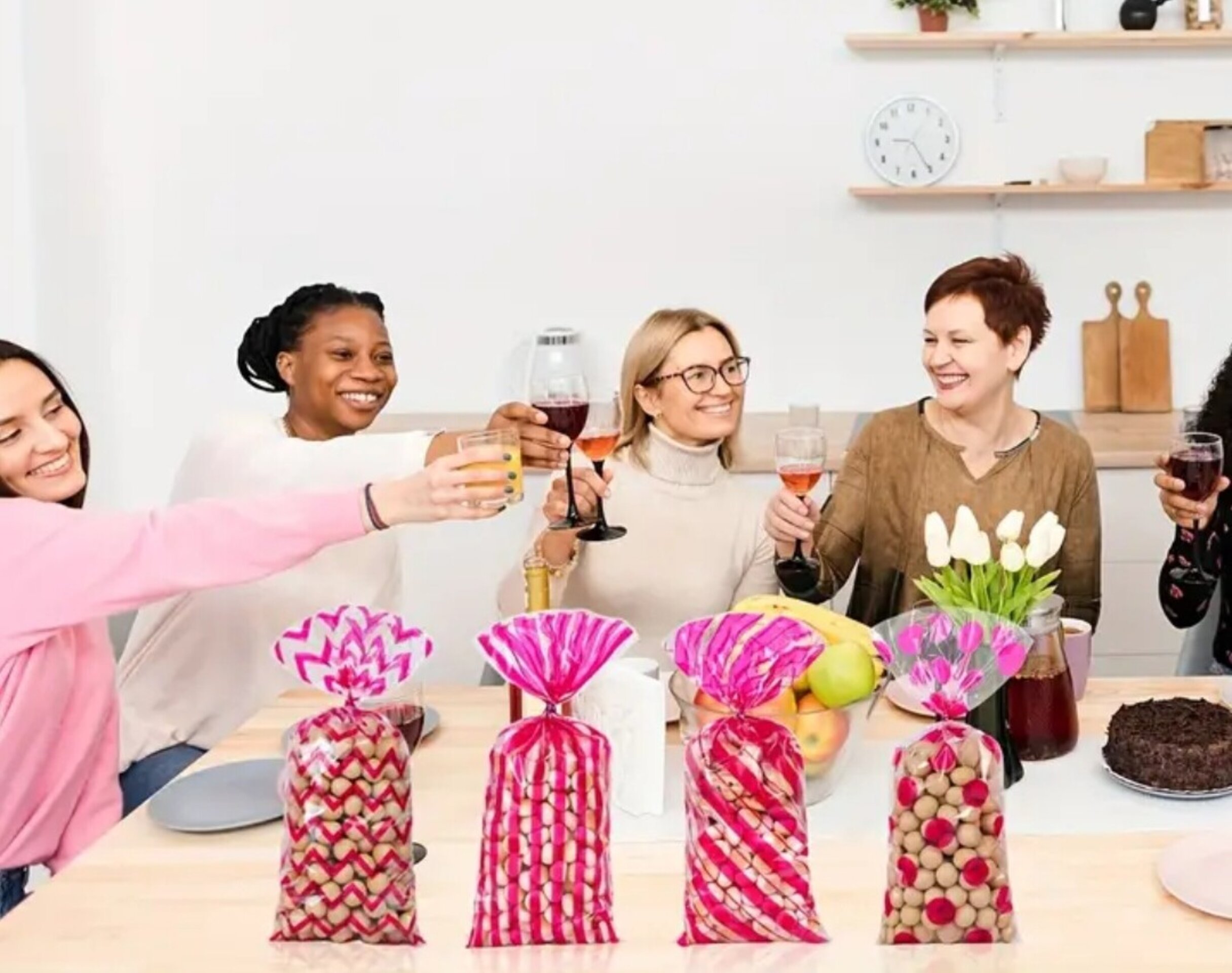 Bolsa Redonda Rosa 125x27 - 2