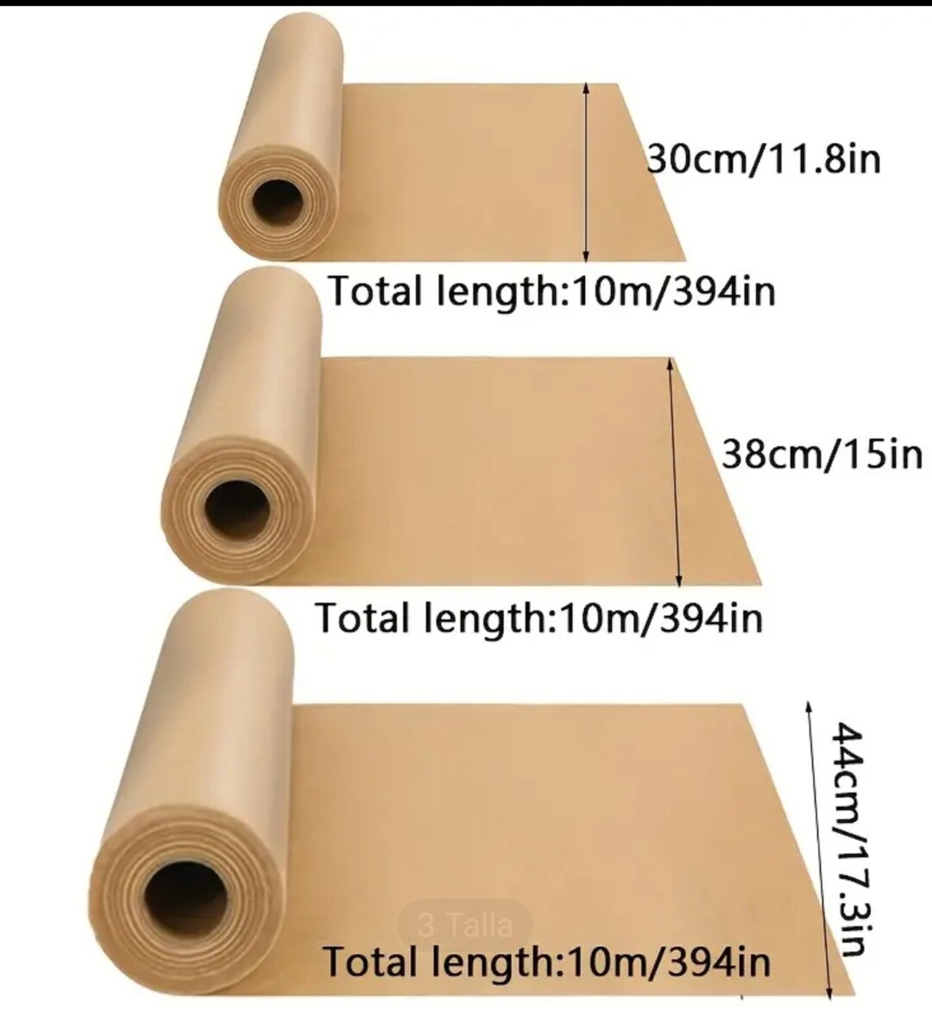 Rollo Papel 44Cm x 1 Metro - 1