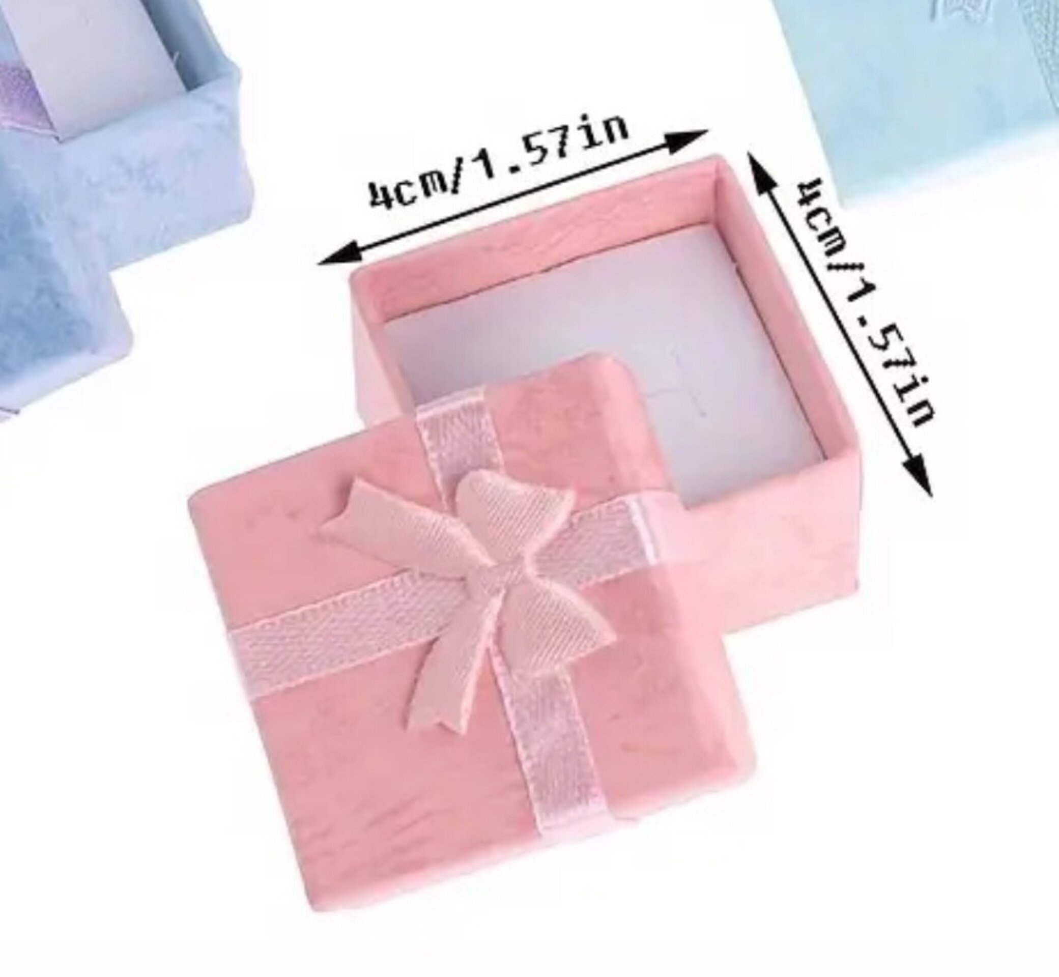 Caja Para Regalos Azul Lazo - 9