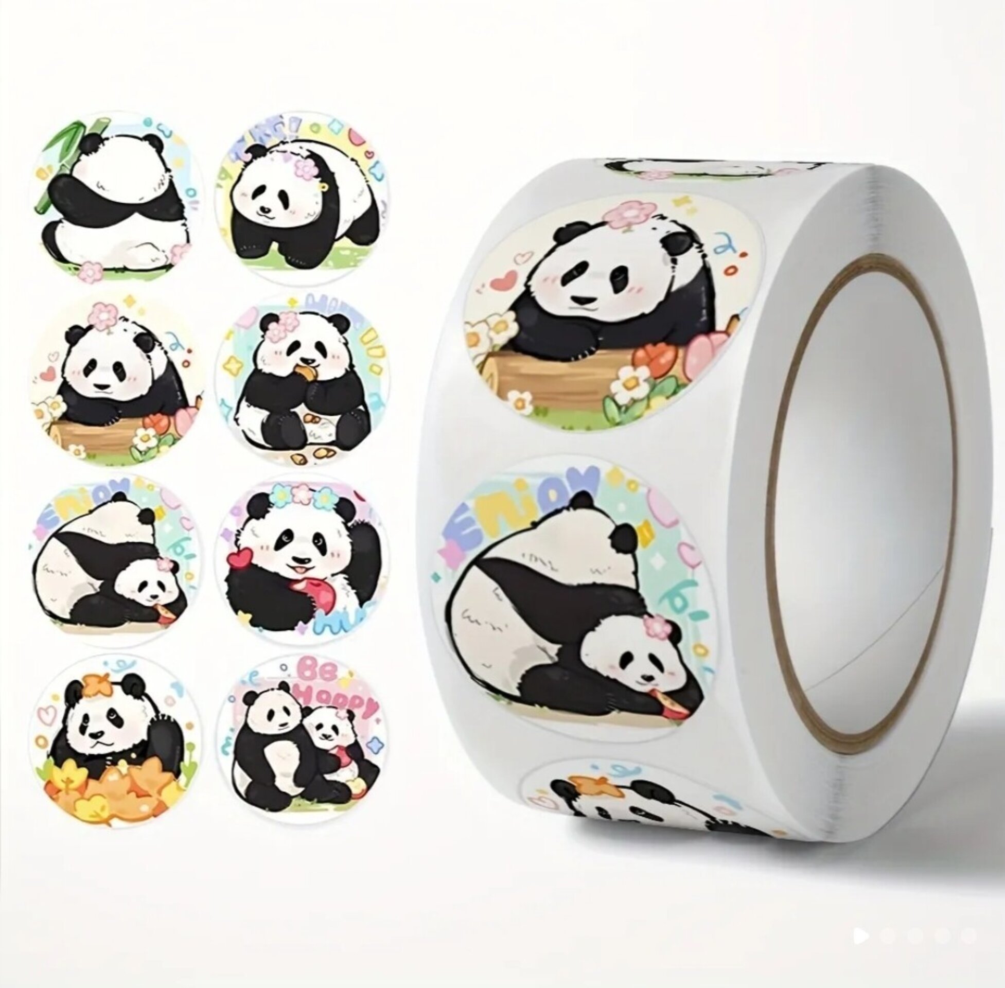 Pegatinas Premium 10 Unidades Panda - 3
