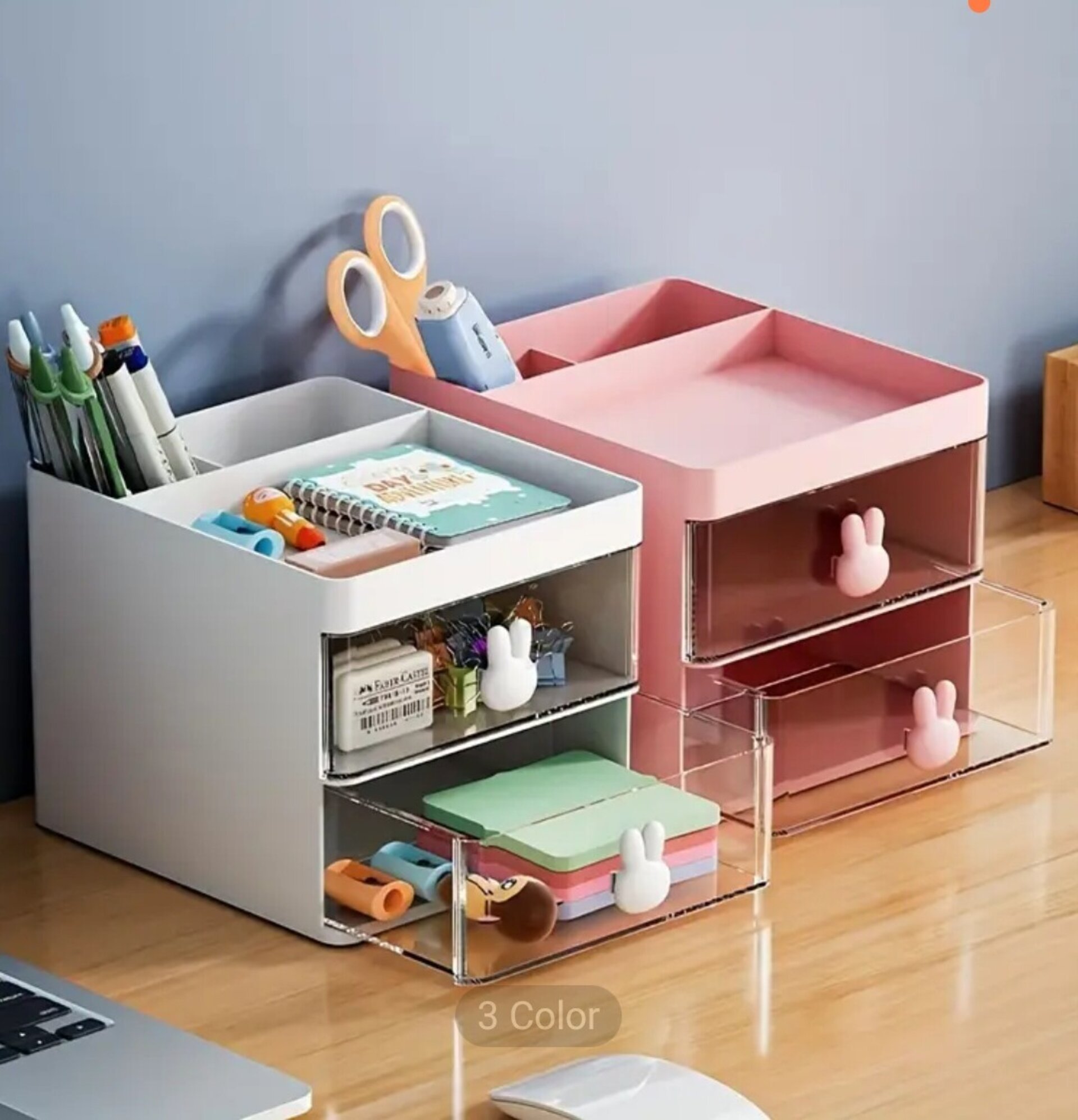 Organizador Con Cajones  Blanco - 3