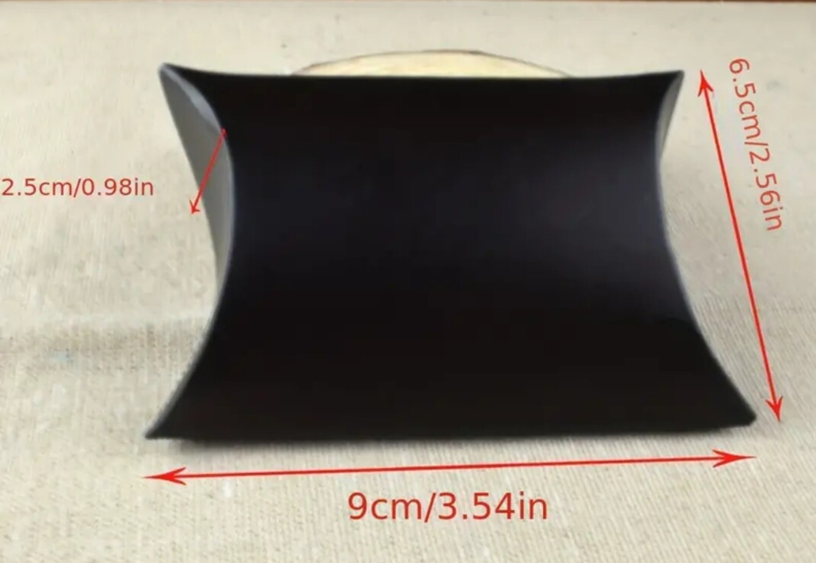 Caja Para Regalos Petaca 90x65x25 Negra - 1