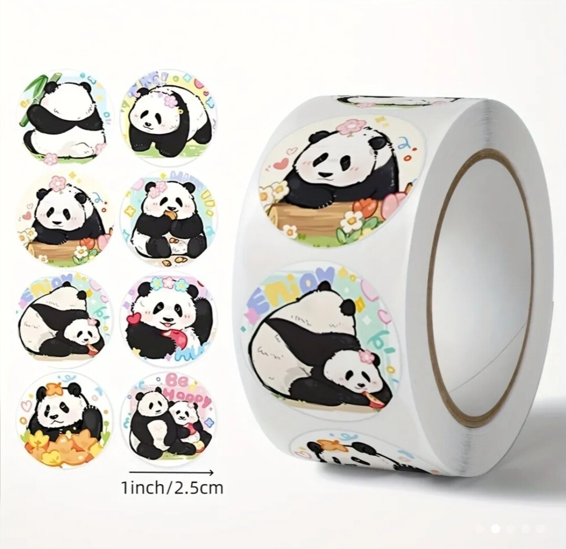 Pegatinas Premium 10 Unidades Panda - 2