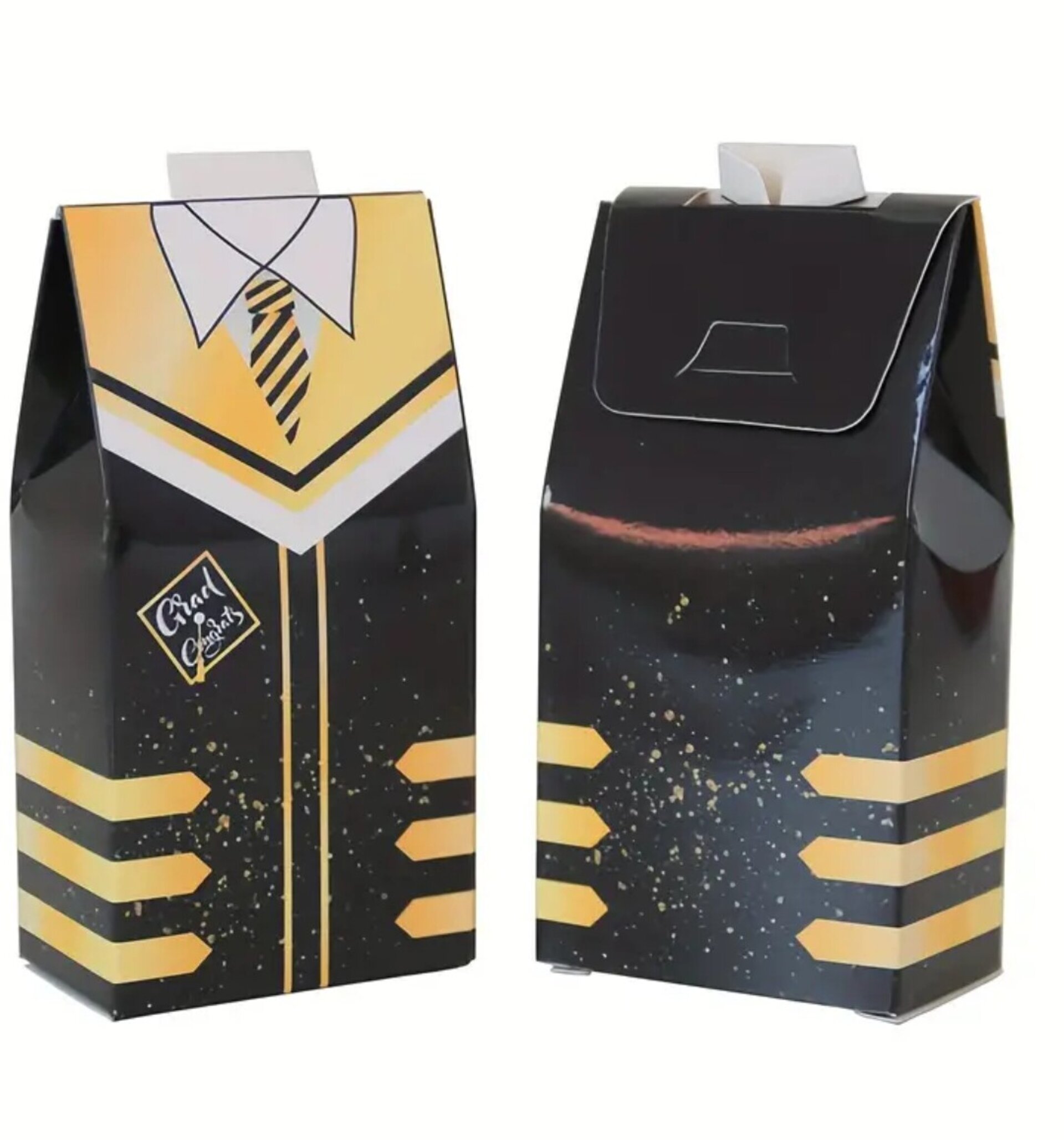 Caja Para Regalos Graduacion 10x5x3 Negra - 1