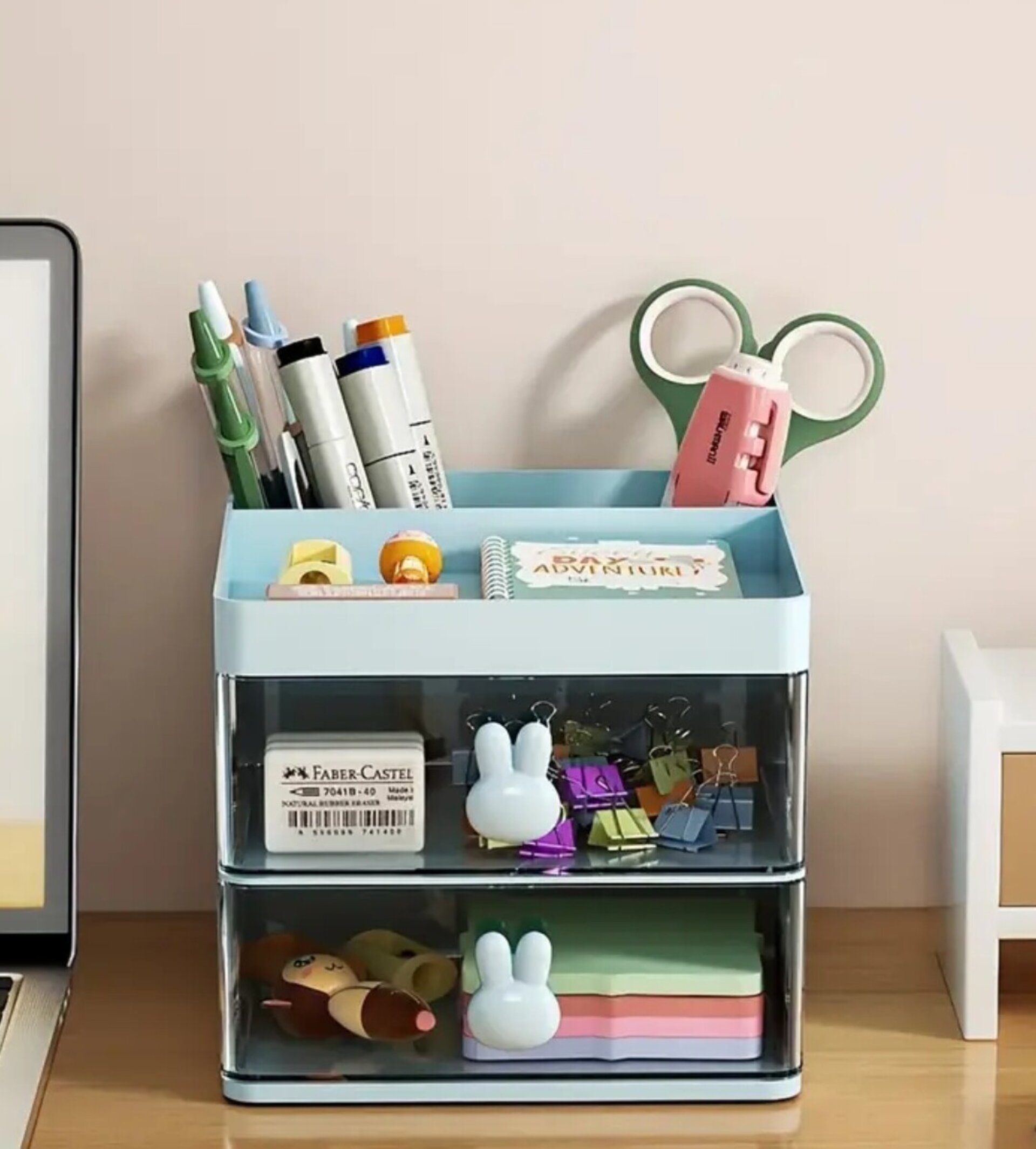 Organizador Con Cajones  Azul - 5