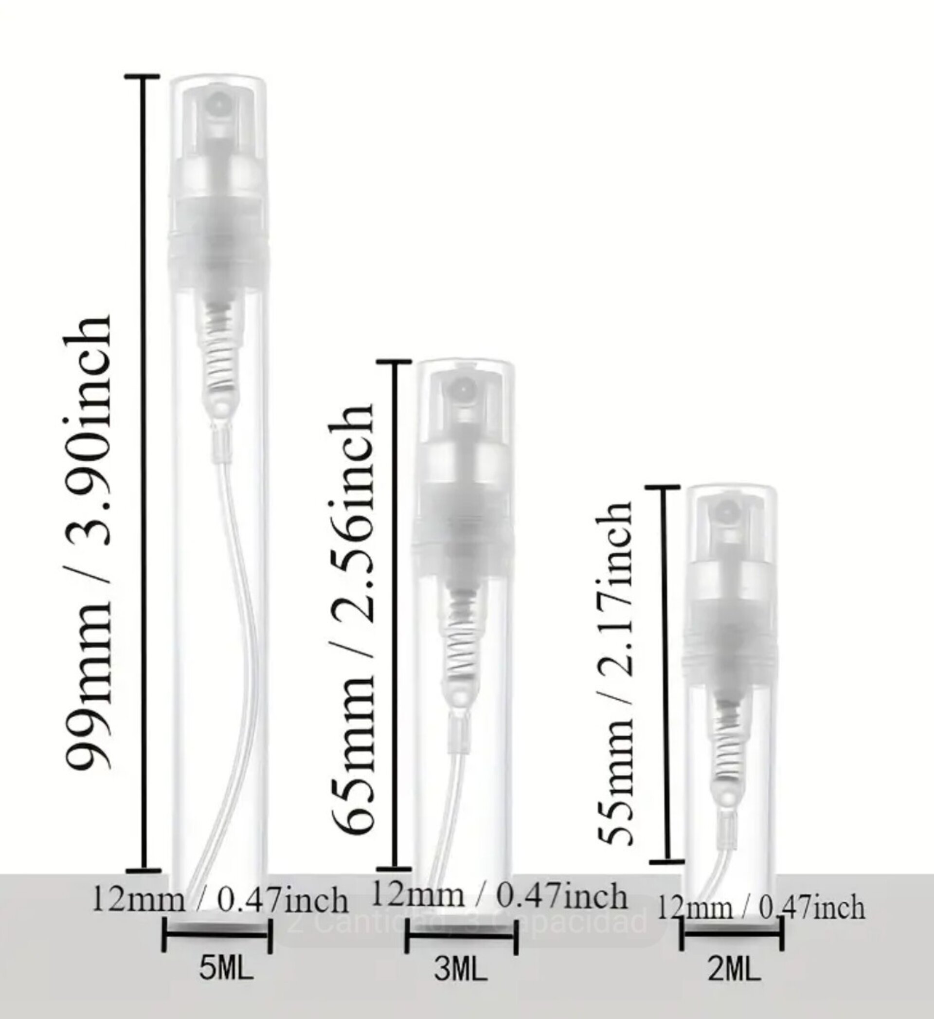 Envase Perfume 3ml Transparente - 2