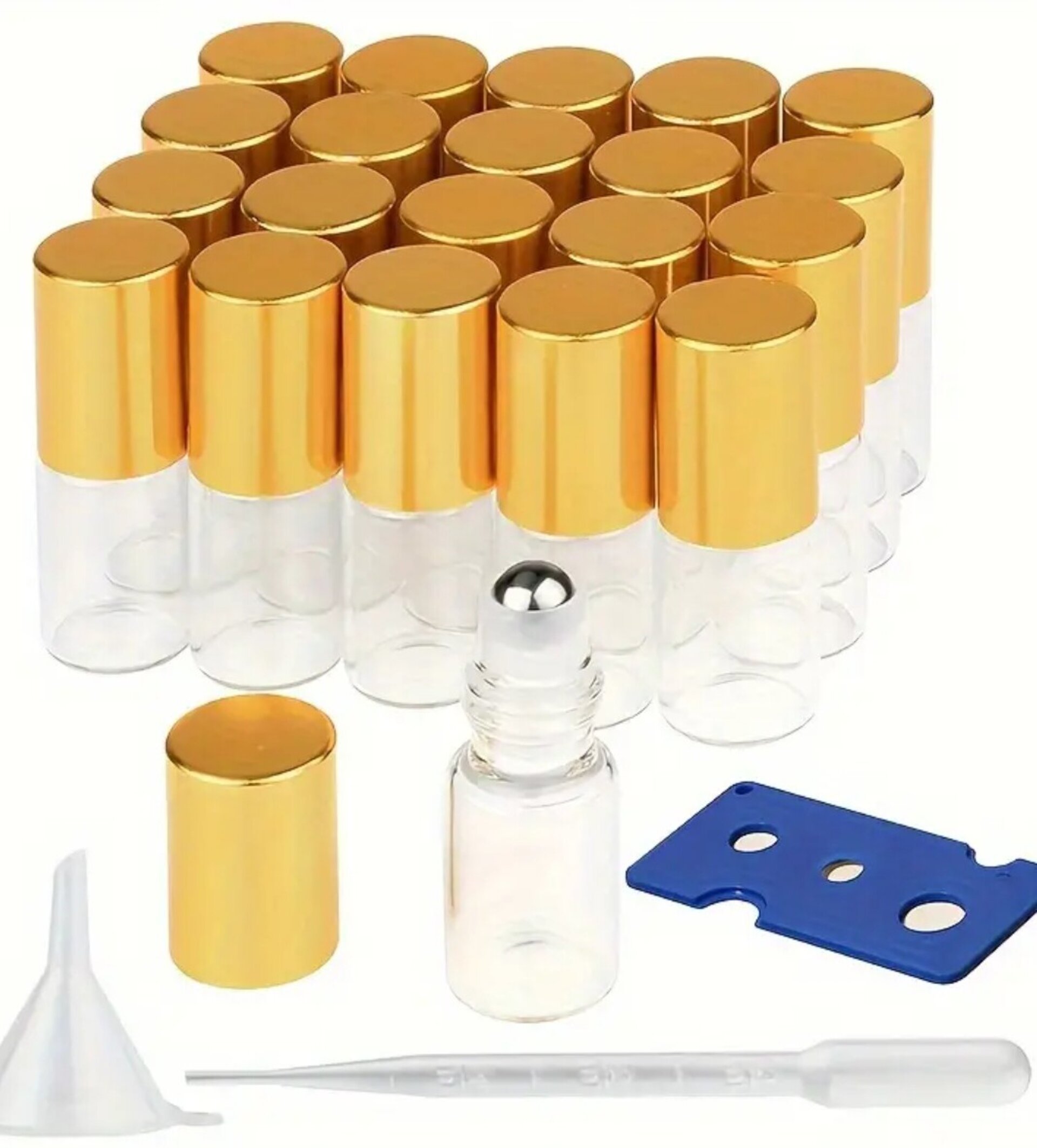 Envase Perfume 3ml Cristal transparente con bola - 4