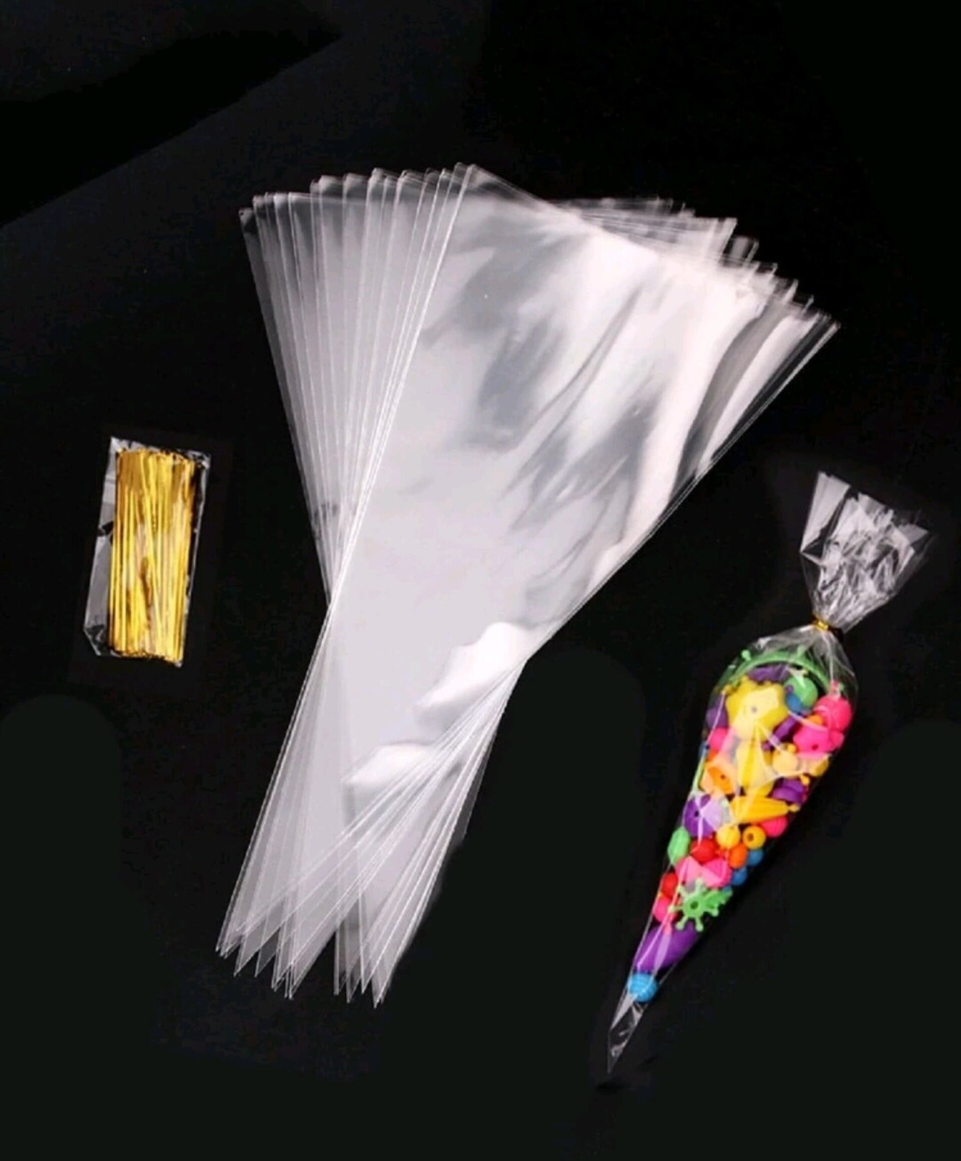 Bolsa Triangulo Transparente 37x18 - 2